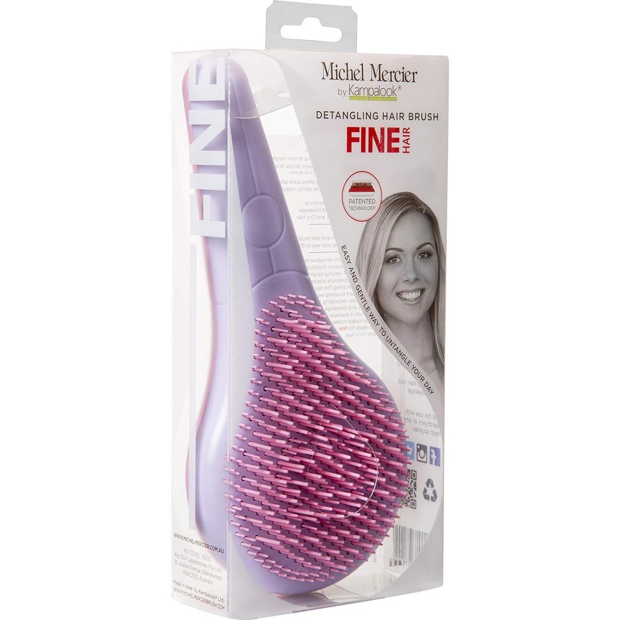 Cepillo Desenredante Paddle Michel Mercier - Rosa-Púrpura - 1 pc