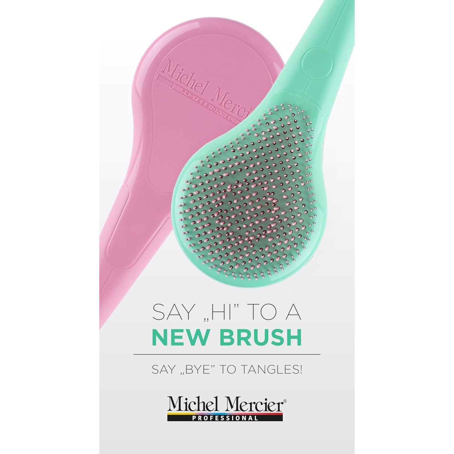 Cepillo Desenredante Paddle Michel Mercier - Rosa-Púrpura - 1 pc