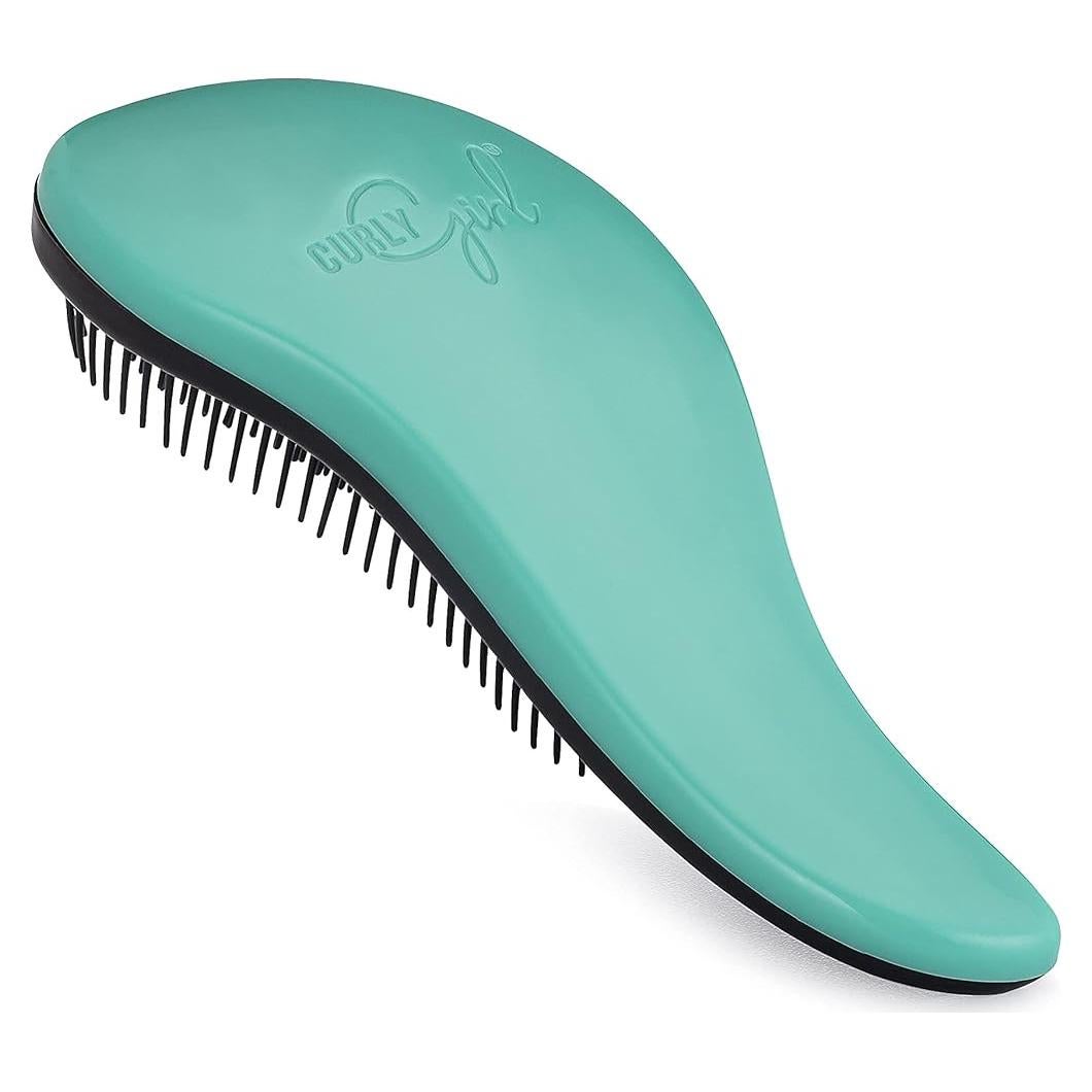 Cepillo Desenredante Curly Girl Breeze Thru Turquesa 18.4x8cm