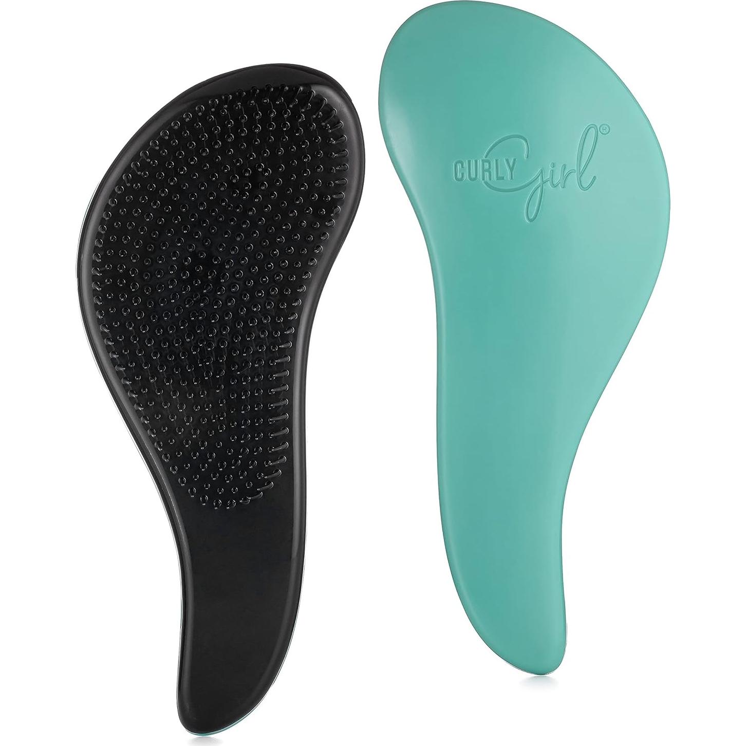 Cepillo Desenredante Curly Girl Breeze Thru Turquesa 18.4x8cm