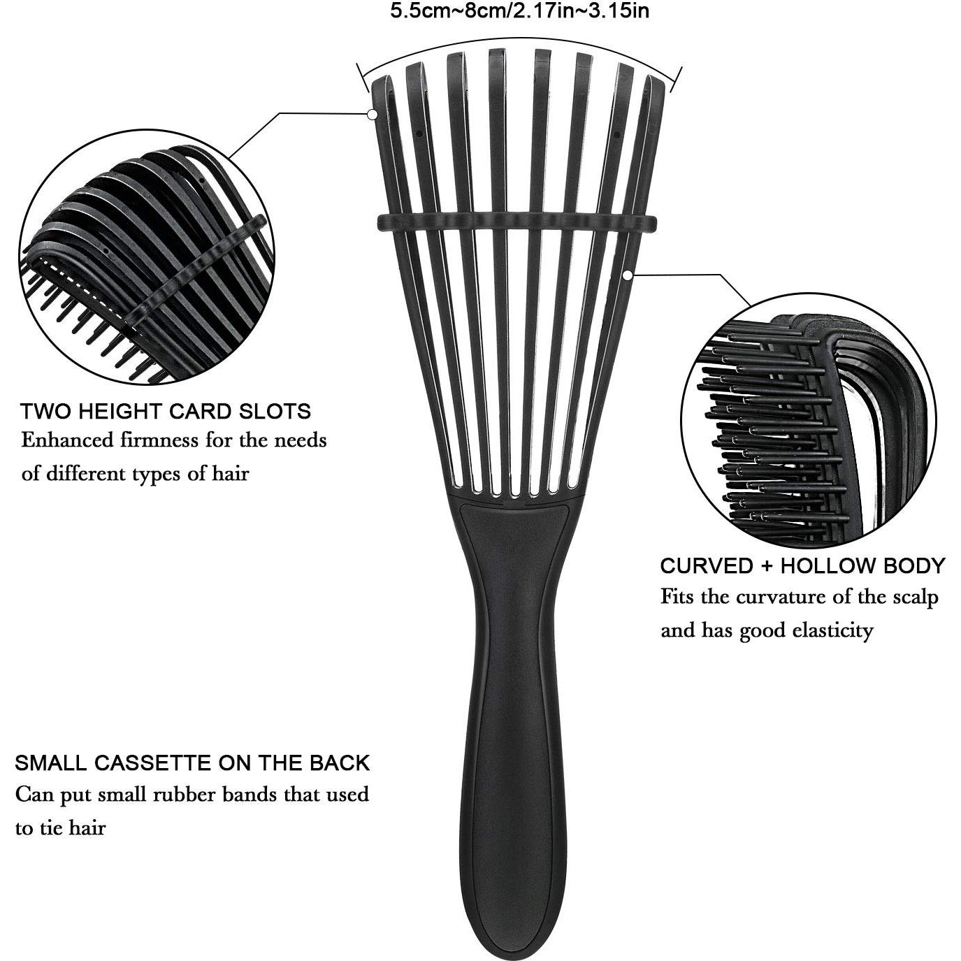 Cepillo Desenredante para Cabello Afroamericano Boao - 2 Piezas