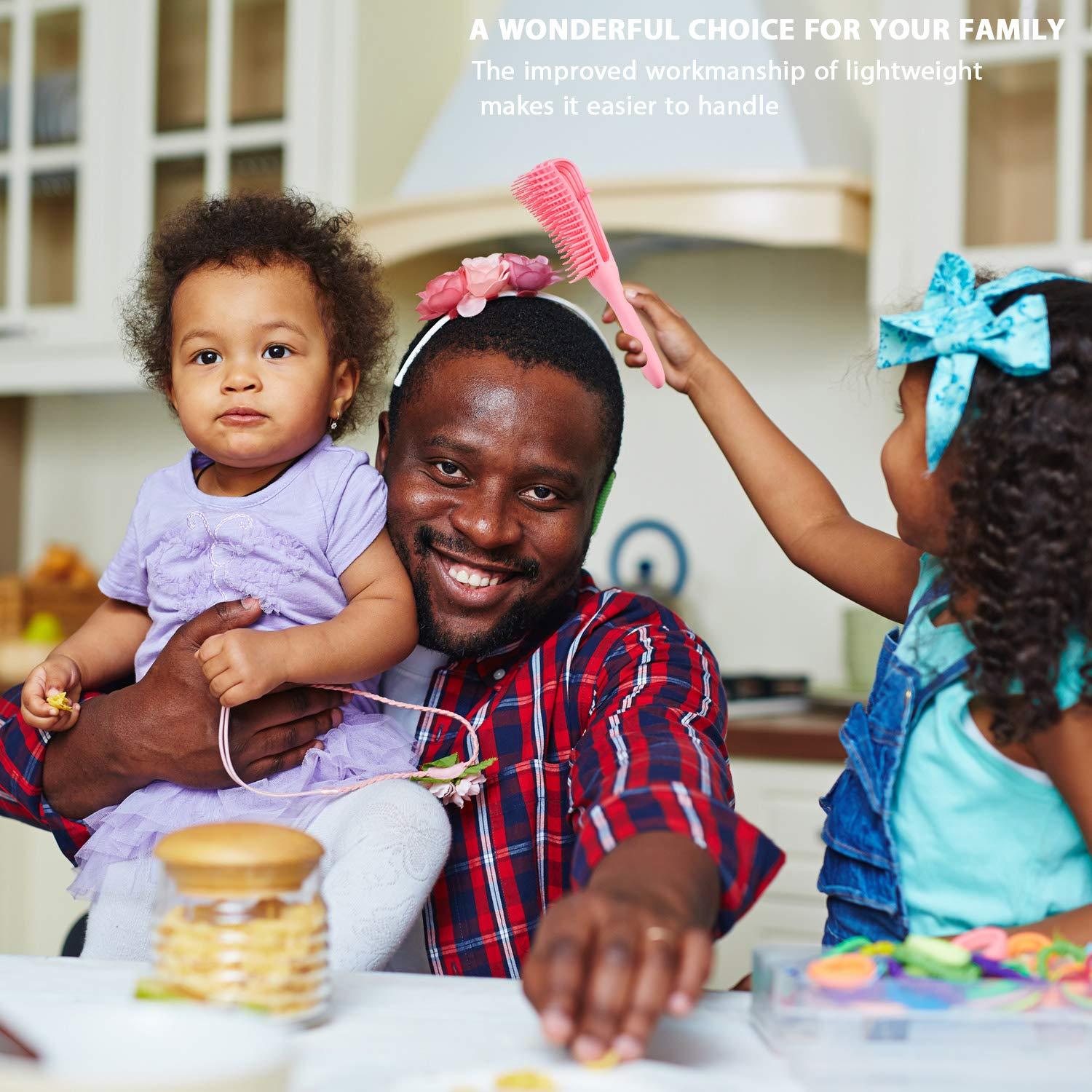 Cepillo Desenredante para Cabello Afroamericano Boao - 2 Piezas