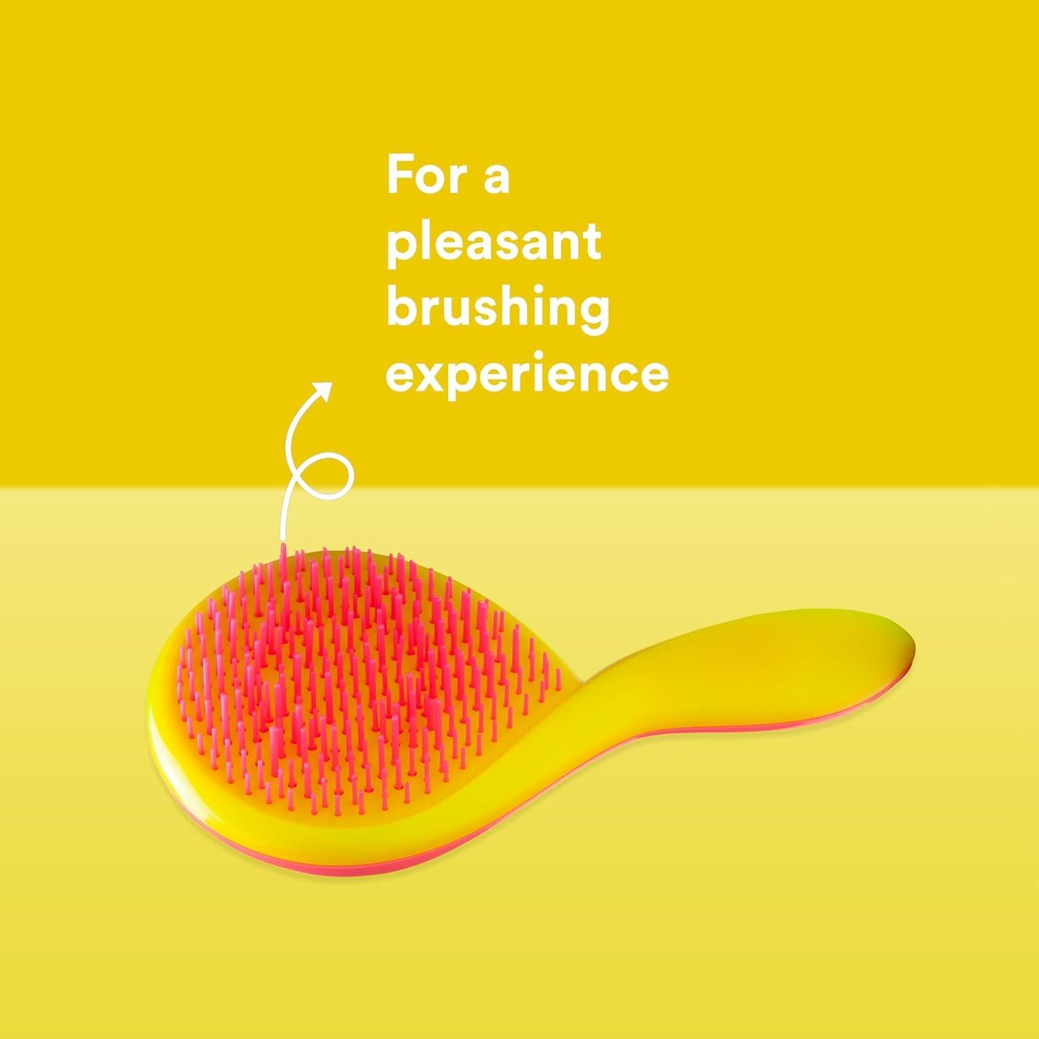 Cepillo Desenredante Michel Mercier para Niñas - Sin Dolor - Rosa-Amarillo