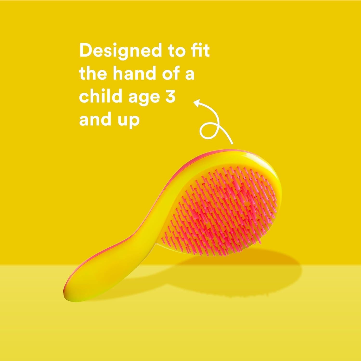 Cepillo Desenredante Michel Mercier para Niñas - Sin Dolor - Rosa-Amarillo