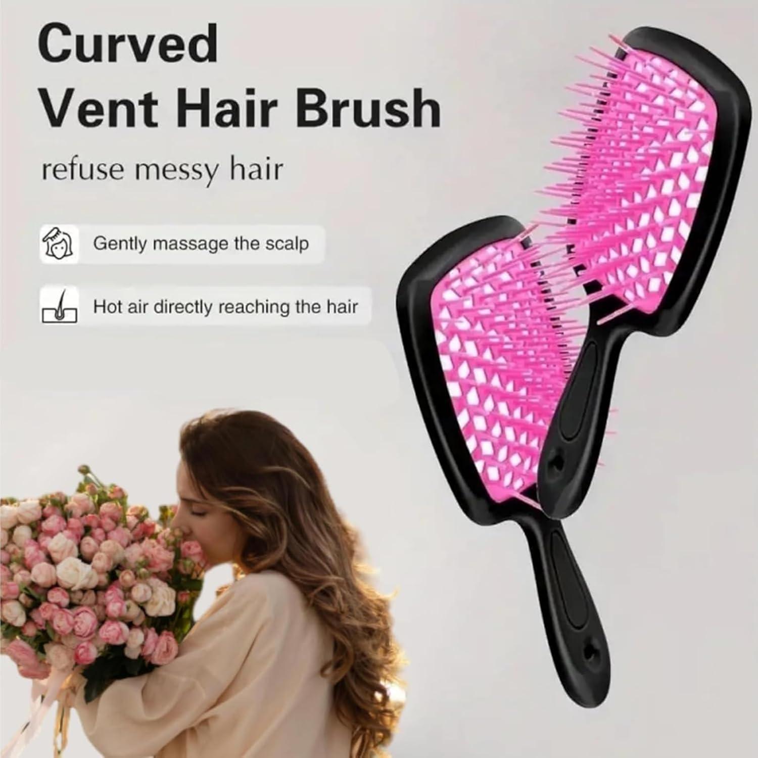 2 Cepillos Desenredantes Lixera para Cabello Rizado y Húmedo