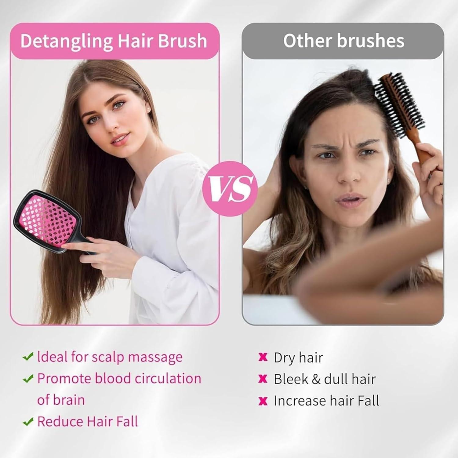 2 Cepillos Desenredantes Lixera para Cabello Rizado y Húmedo