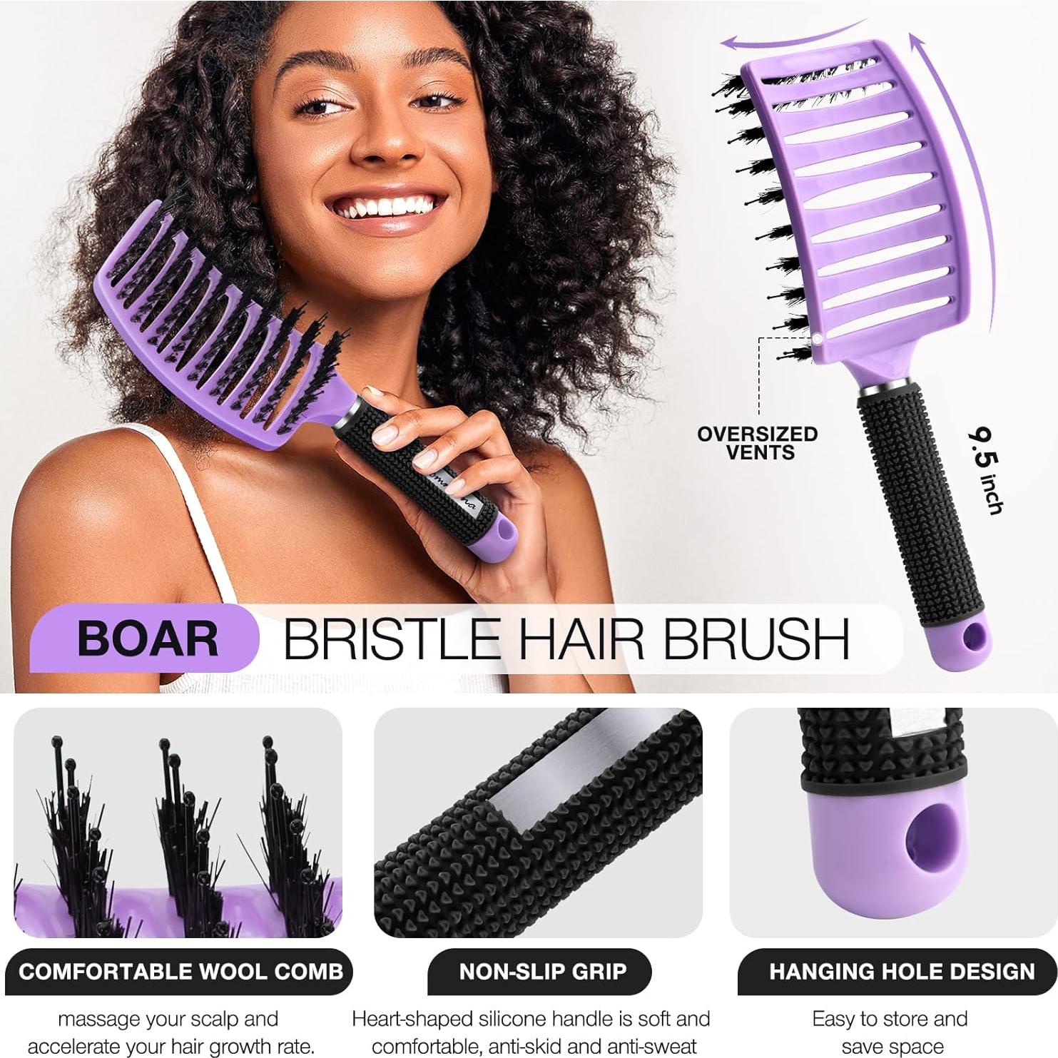 Juego de 2 Cepillos Desenredantes EIMMBD para Todo Tipo de Cabello