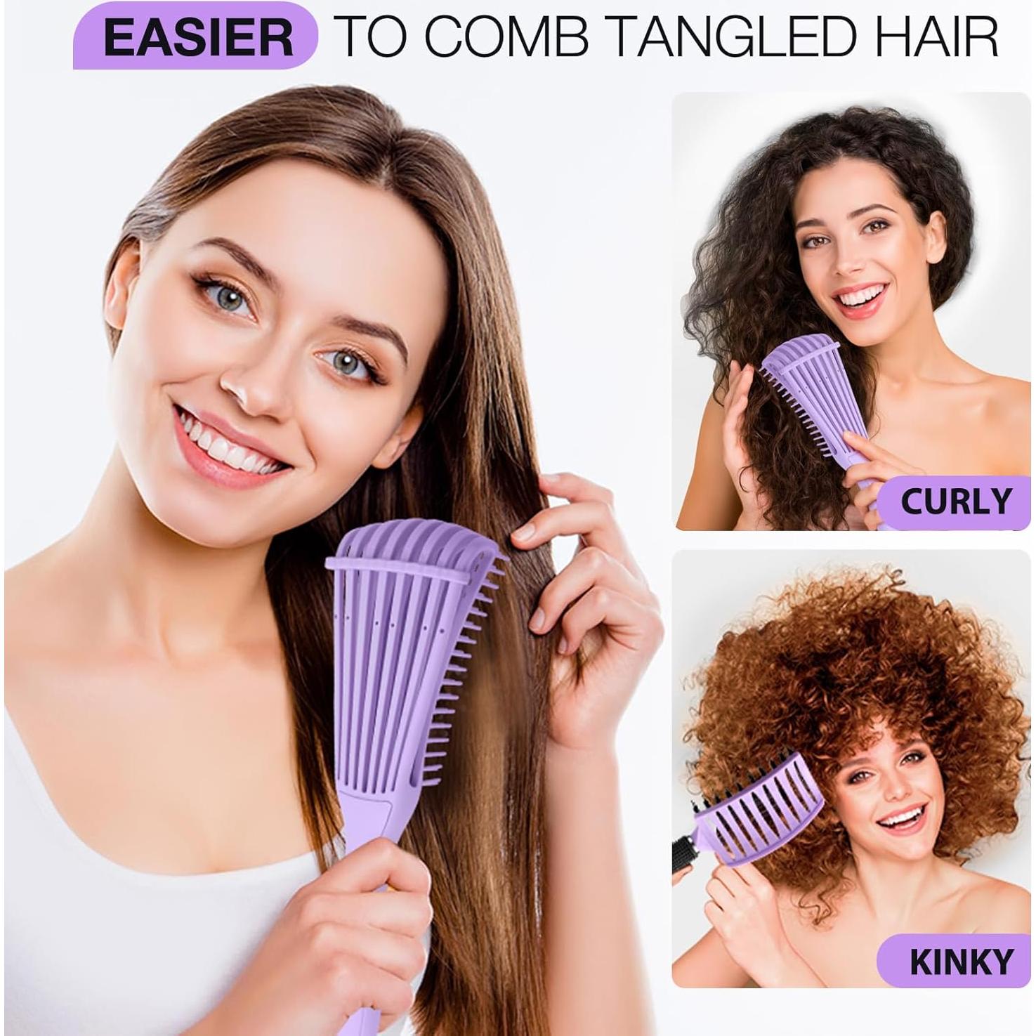 Juego de 2 Cepillos Desenredantes EIMMBD para Todo Tipo de Cabello