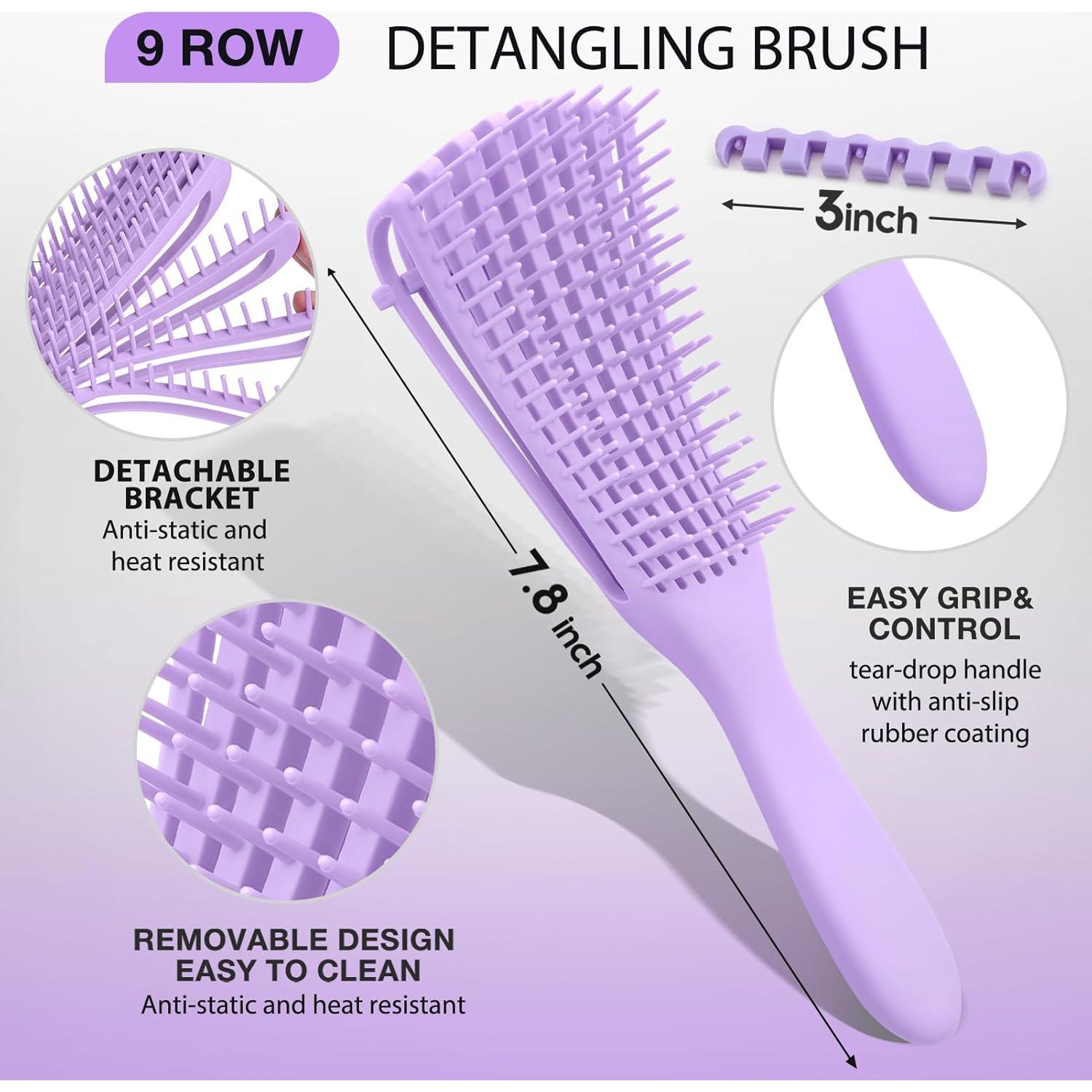 Juego de 2 Cepillos Desenredantes EIMMBD para Todo Tipo de Cabello