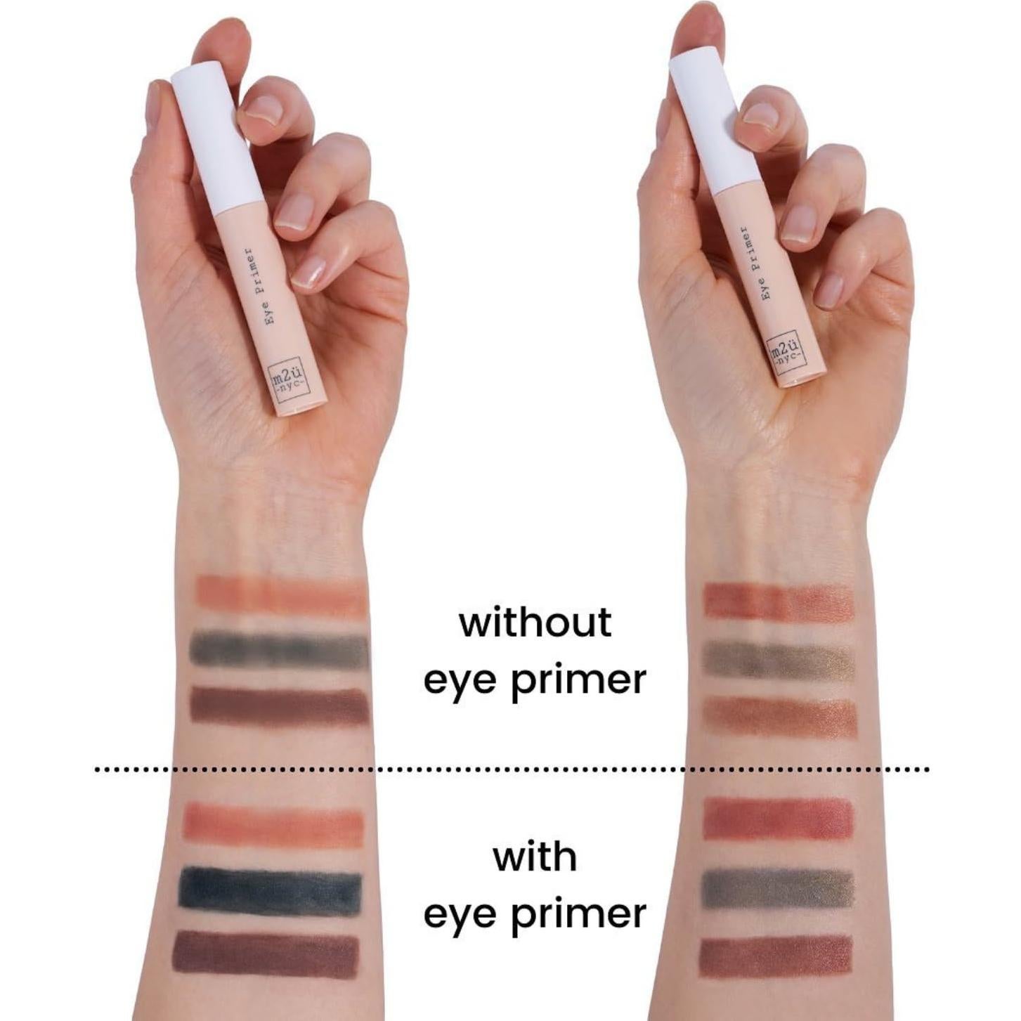 Prebase Hidratante para Ojos M2U NYC - Larga Duración, Resistente al Agua