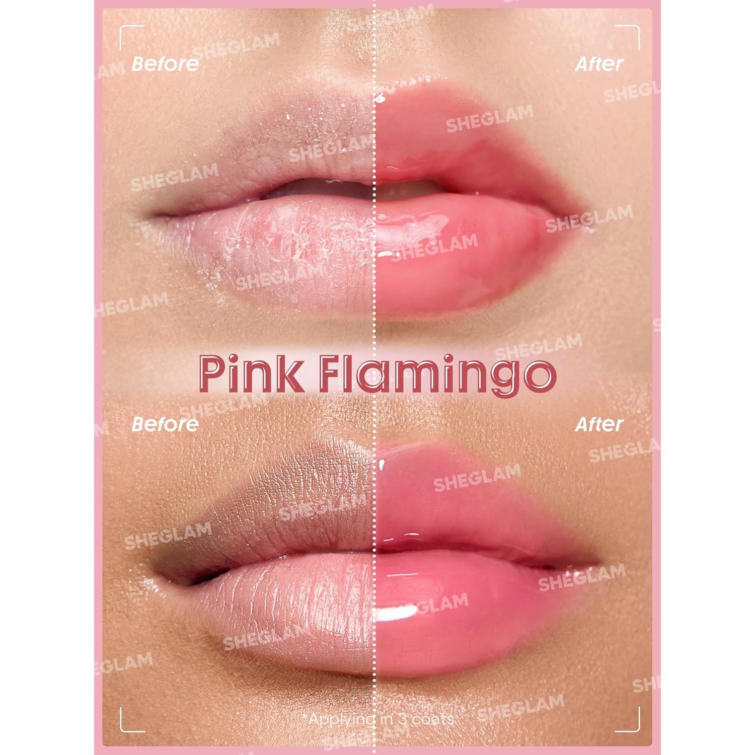 Brillo Labial SHEGLAM Booster Shine Flamenco Rosa 30g
