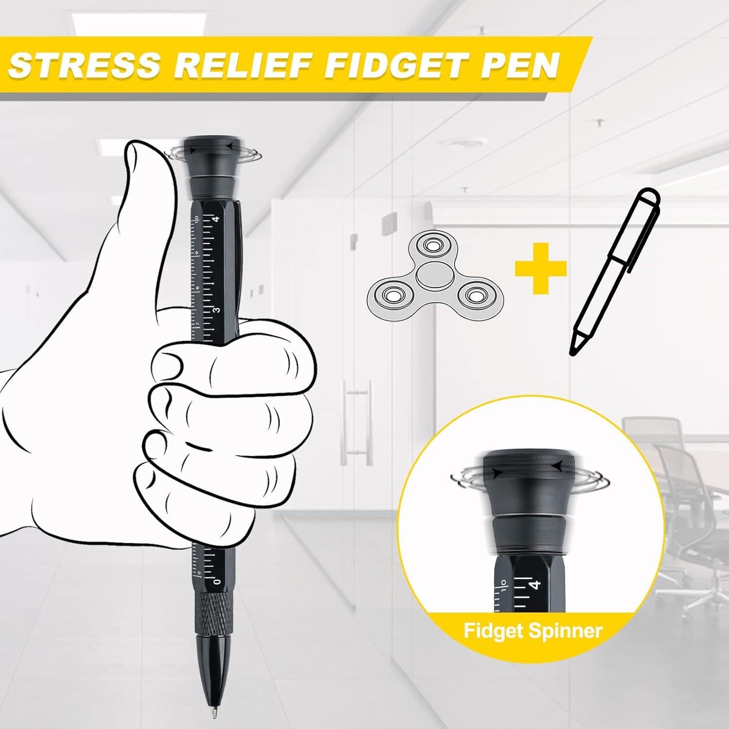 Bolígrafo Multiherramienta XAMAWA 14 en 1 Antiestrés