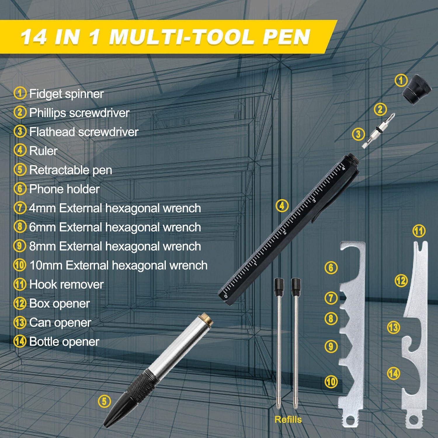 Bolígrafo Multiherramienta XAMAWA 14 en 1 Antiestrés