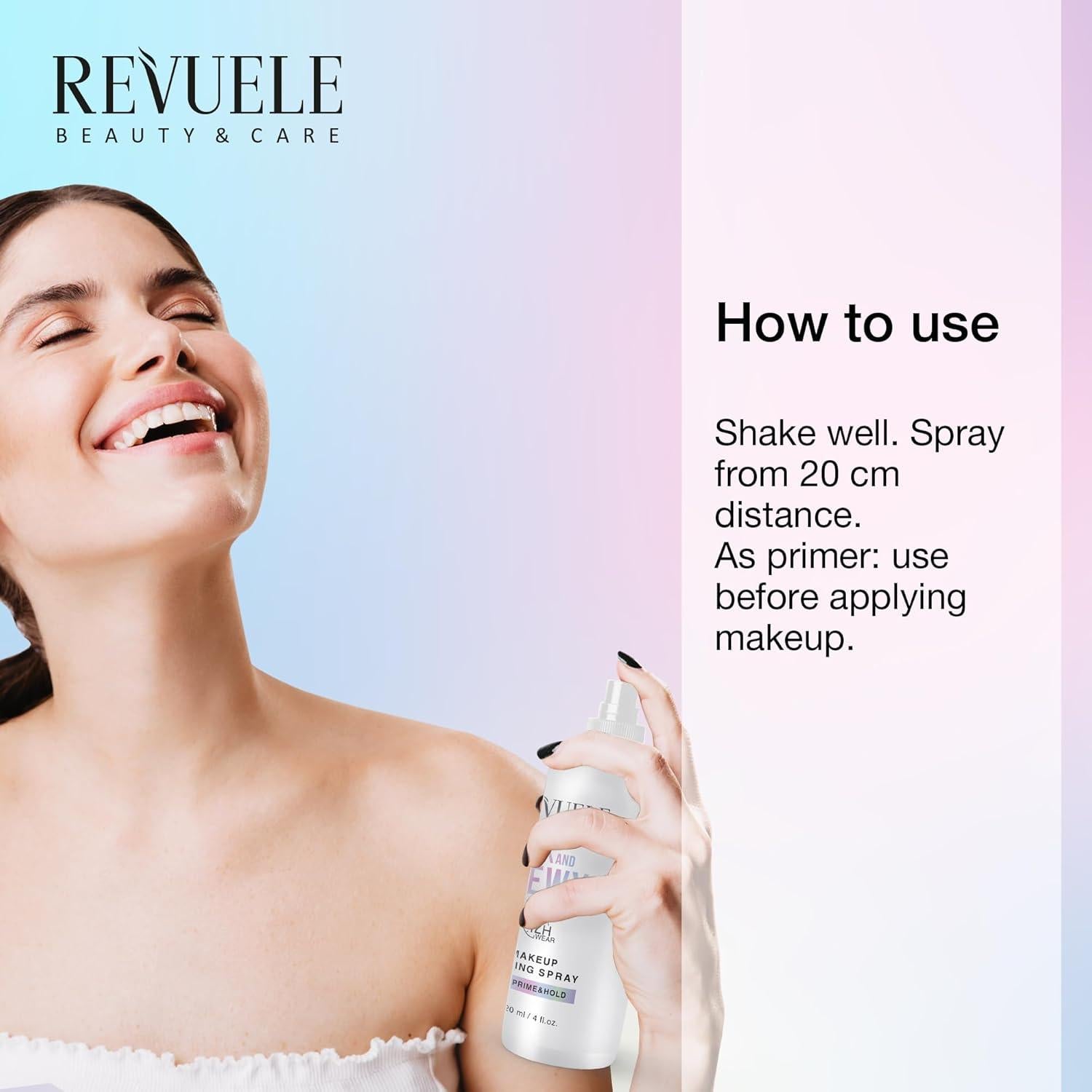 Spray Fijador de Maquillaje Revuele 150 ml - Acabado Dewy