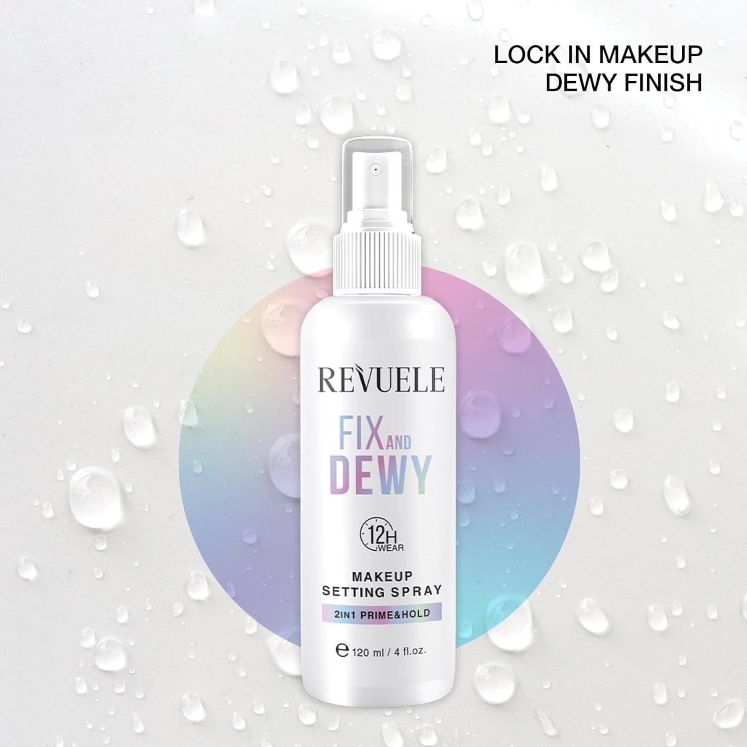 Spray Fijador de Maquillaje Revuele 150 ml - Acabado Dewy