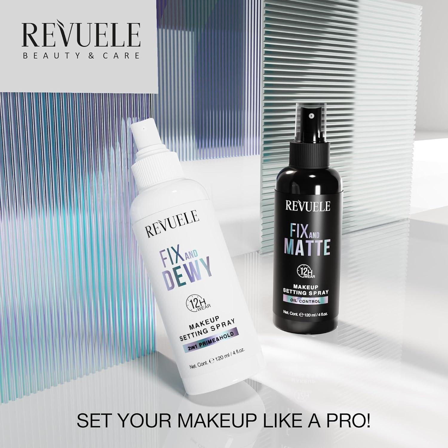 Spray Fijador de Maquillaje Revuele 150 ml - Acabado Dewy