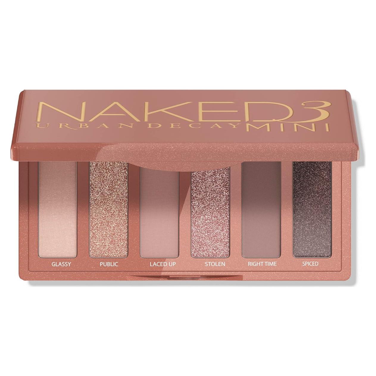 Paleta de Sombras Urban Decay Naked 3 Mini - 6 Tonos Rosa