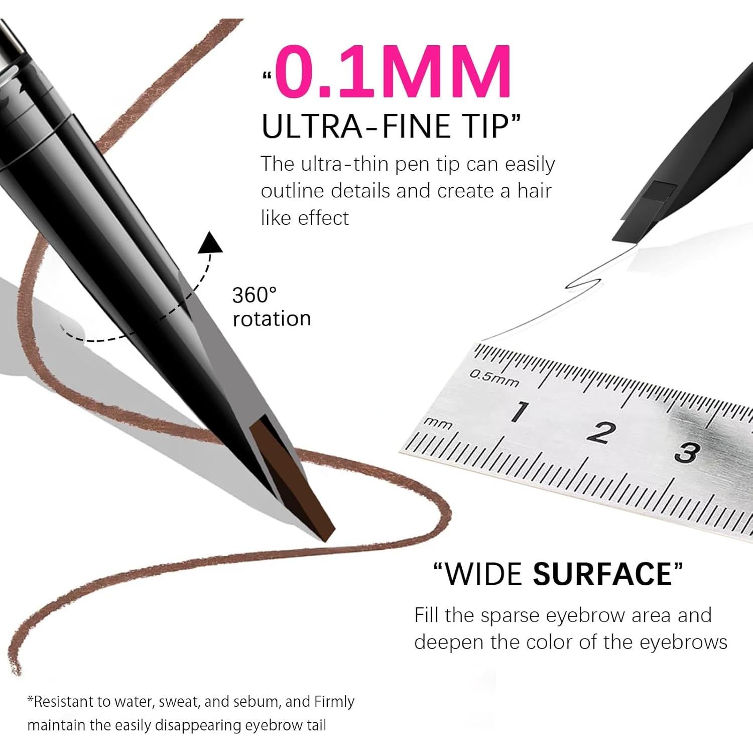 Lápiz de Cejas Browcharm MAVENI 0.1mm Marrón Claro