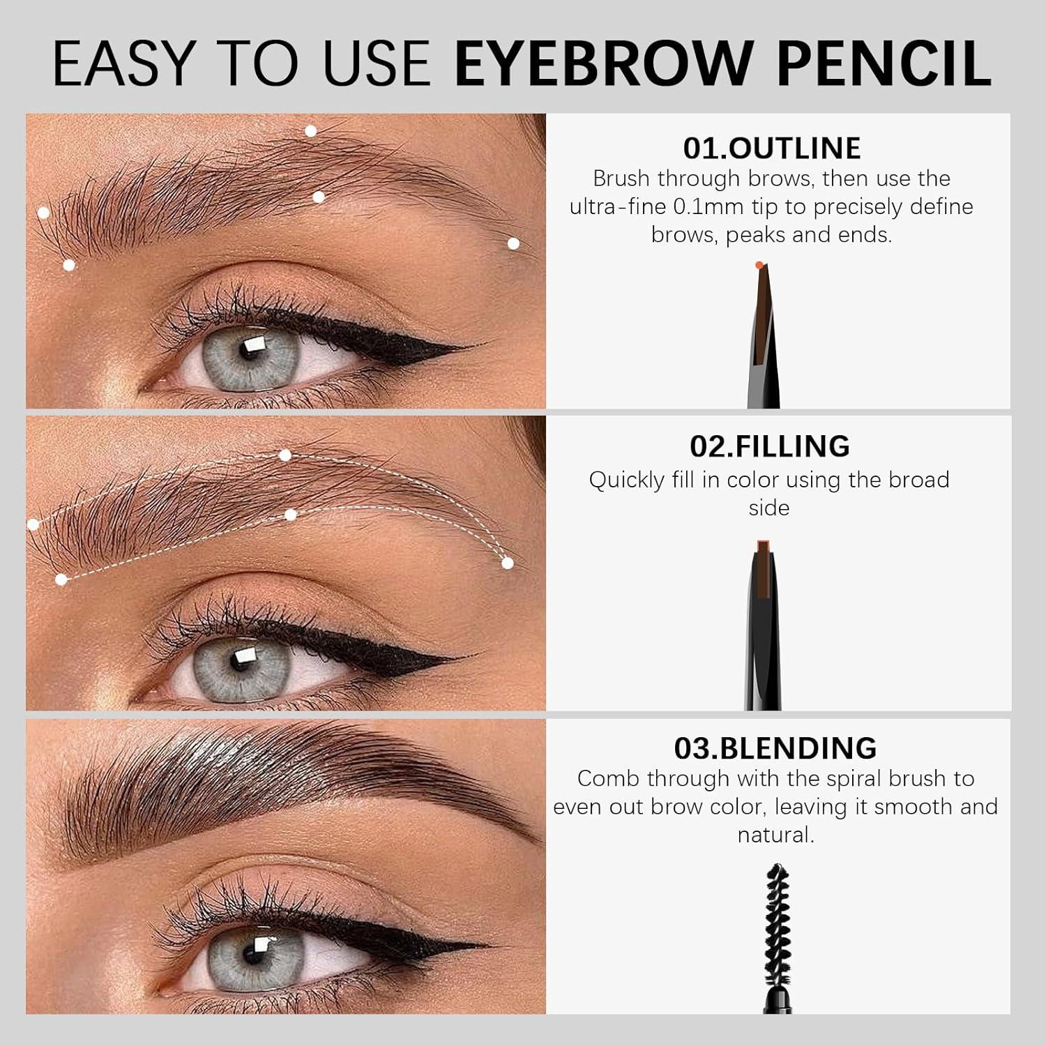 Lápiz de Cejas Browcharm MAVENI 0.1mm Marrón Claro