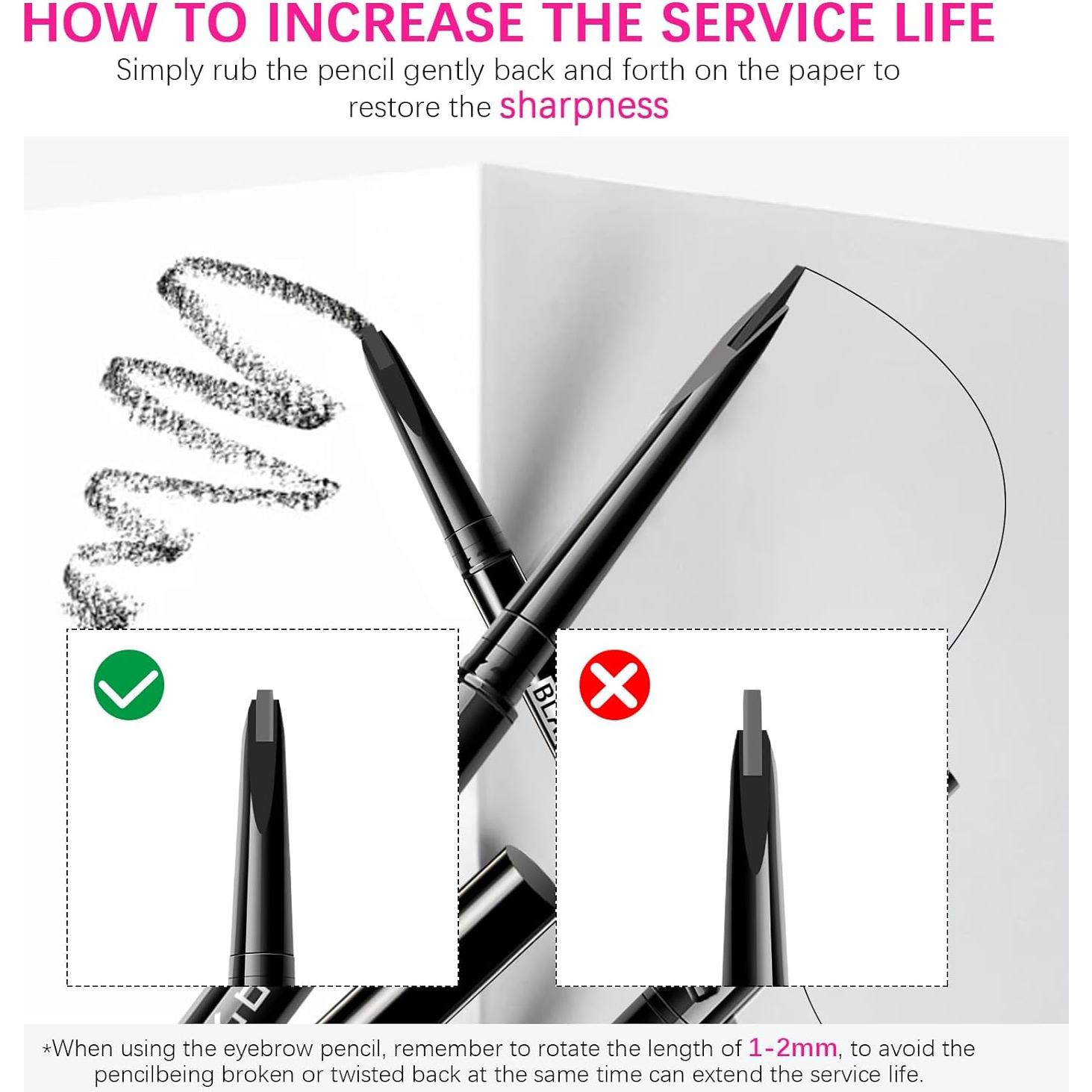 Lápiz de Cejas Browcharm MAVENI 0.1mm Marrón Claro