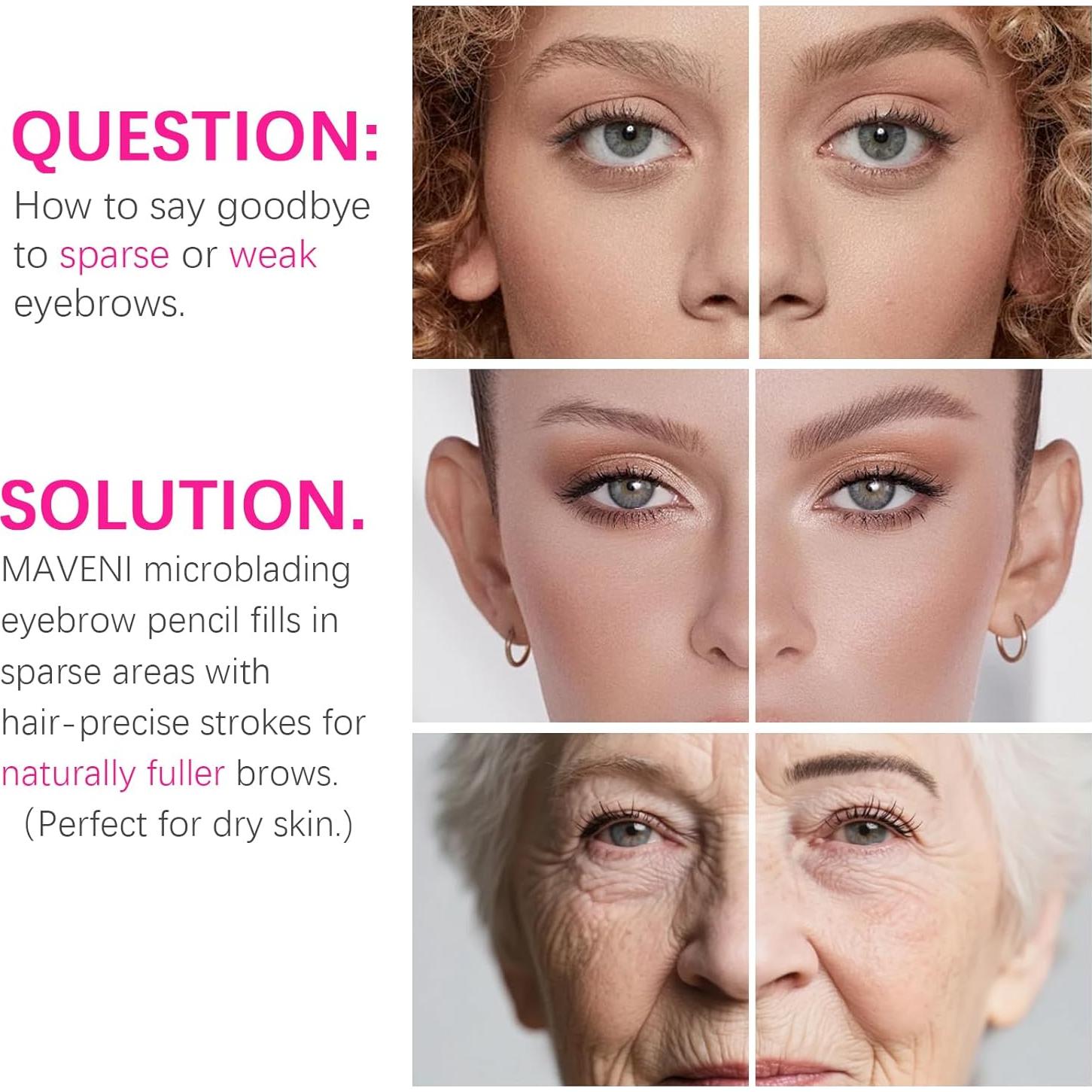 Lápiz de Cejas Browcharm MAVENI 0.1mm Marrón Claro