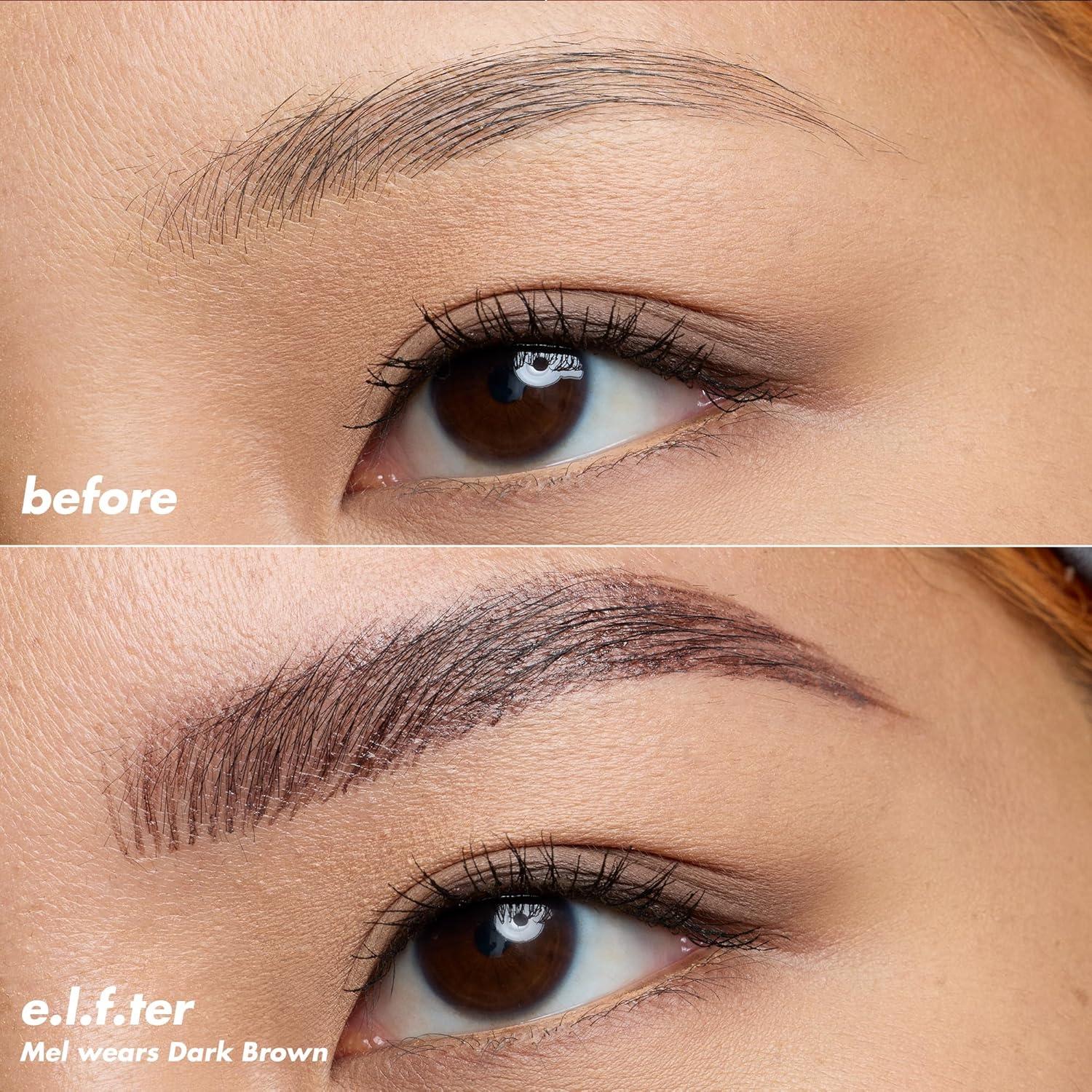 Bolígrafo de Cejas e.l.f. Holy Strokes Marrón Oscuro 11.9g