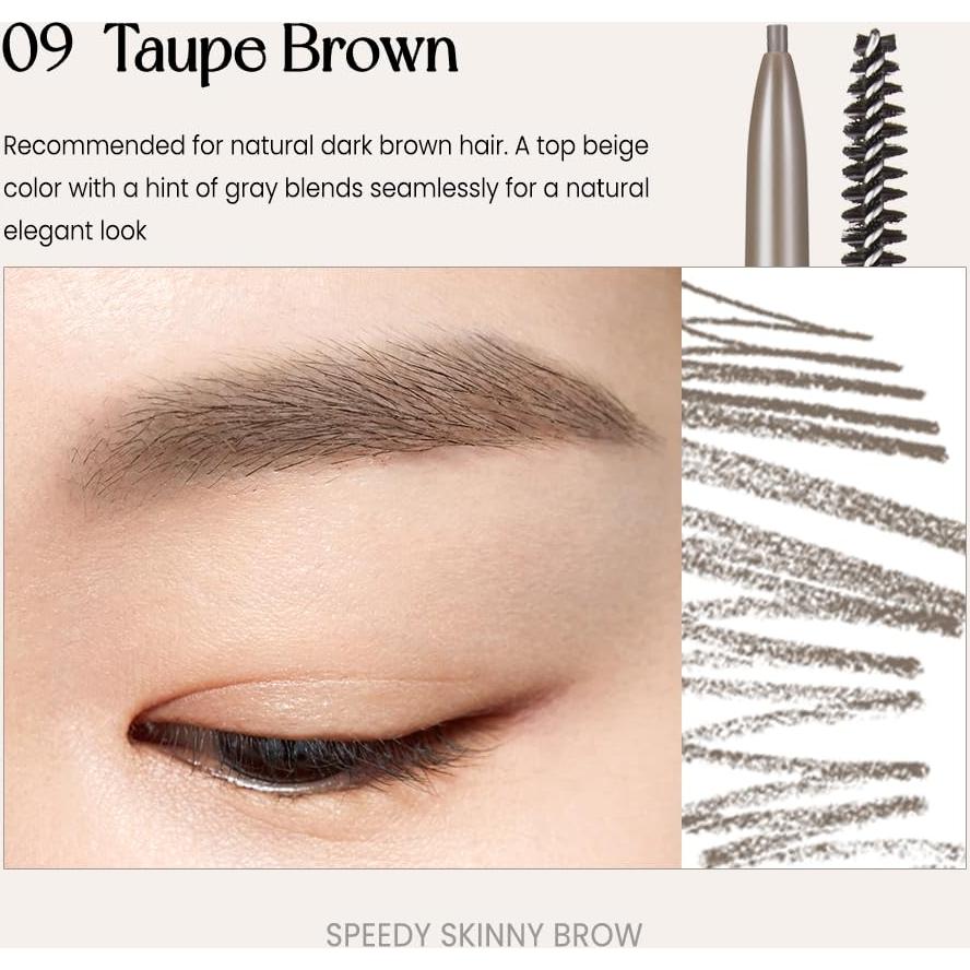 Lápiz de Cejas Delgadas PERIPERA 1.5mm Marrón Topo