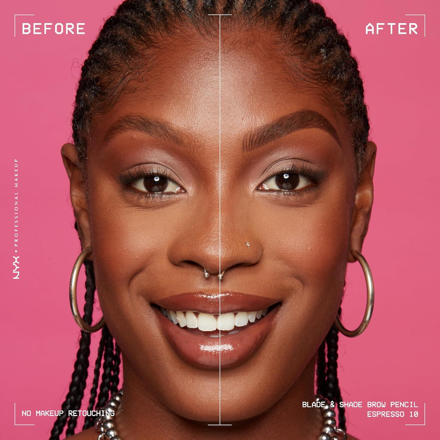 Lápiz de Cejas NYX Professional Makeup Blade & Shade 0.002 oz - Espresso