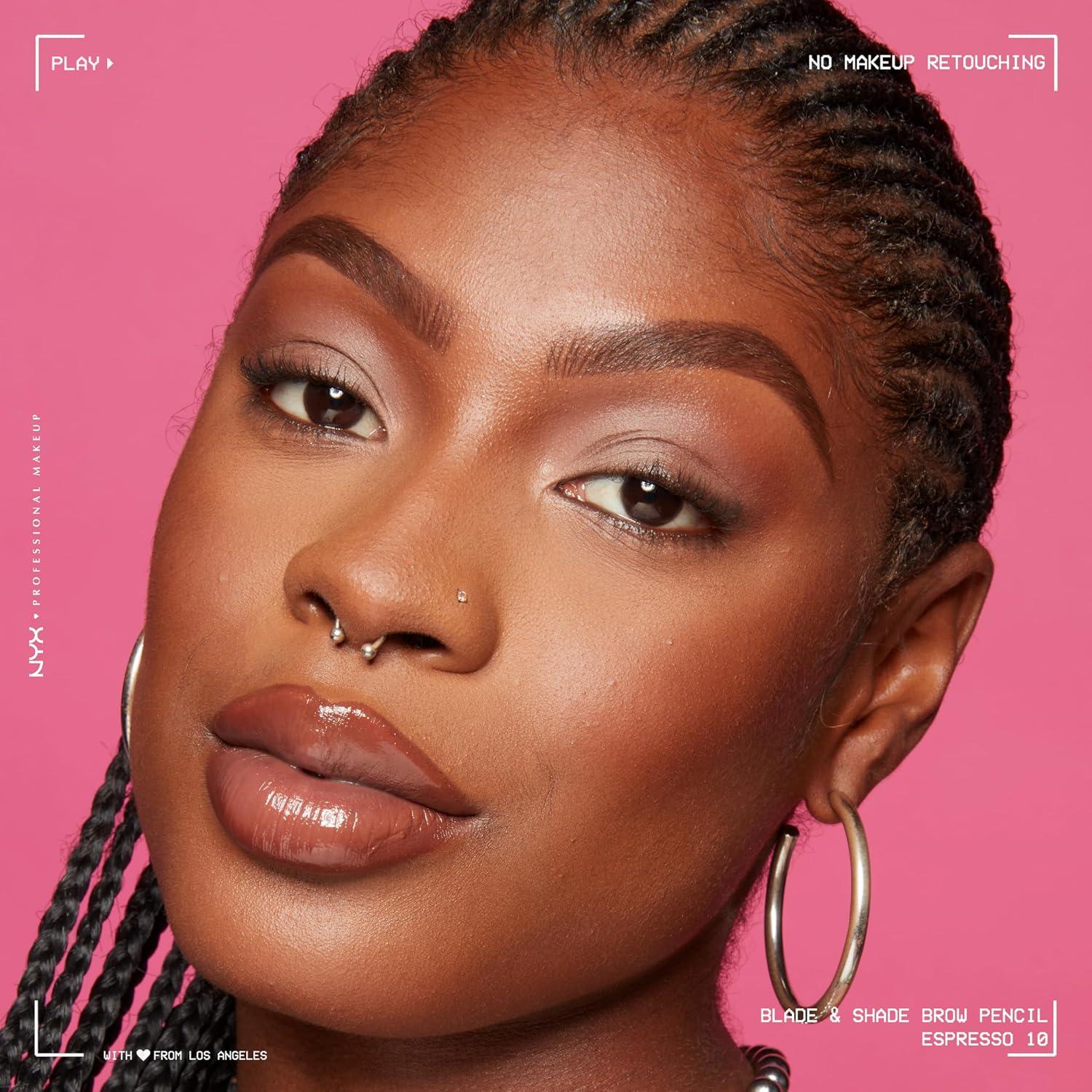 Lápiz de Cejas NYX Professional Makeup Blade & Shade 0.002 oz - Espresso