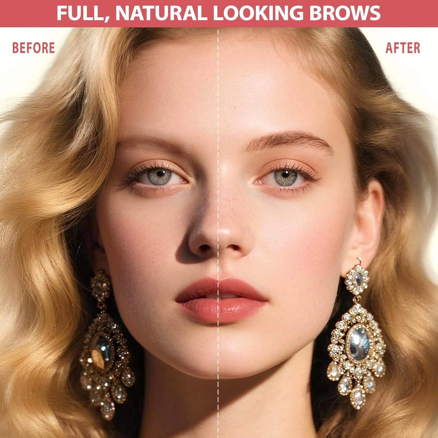 Lápiz de Cejas 2-en-1 LAVONE Microblading Marrón Suave