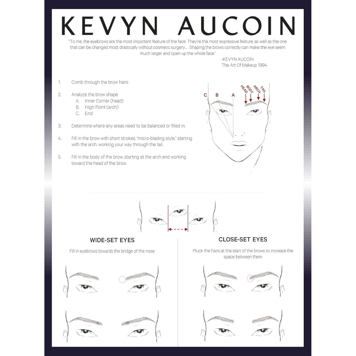 Lápiz de Cejas Retráctil Kevyn Aucoin Castaño Oscuro 12.7cm