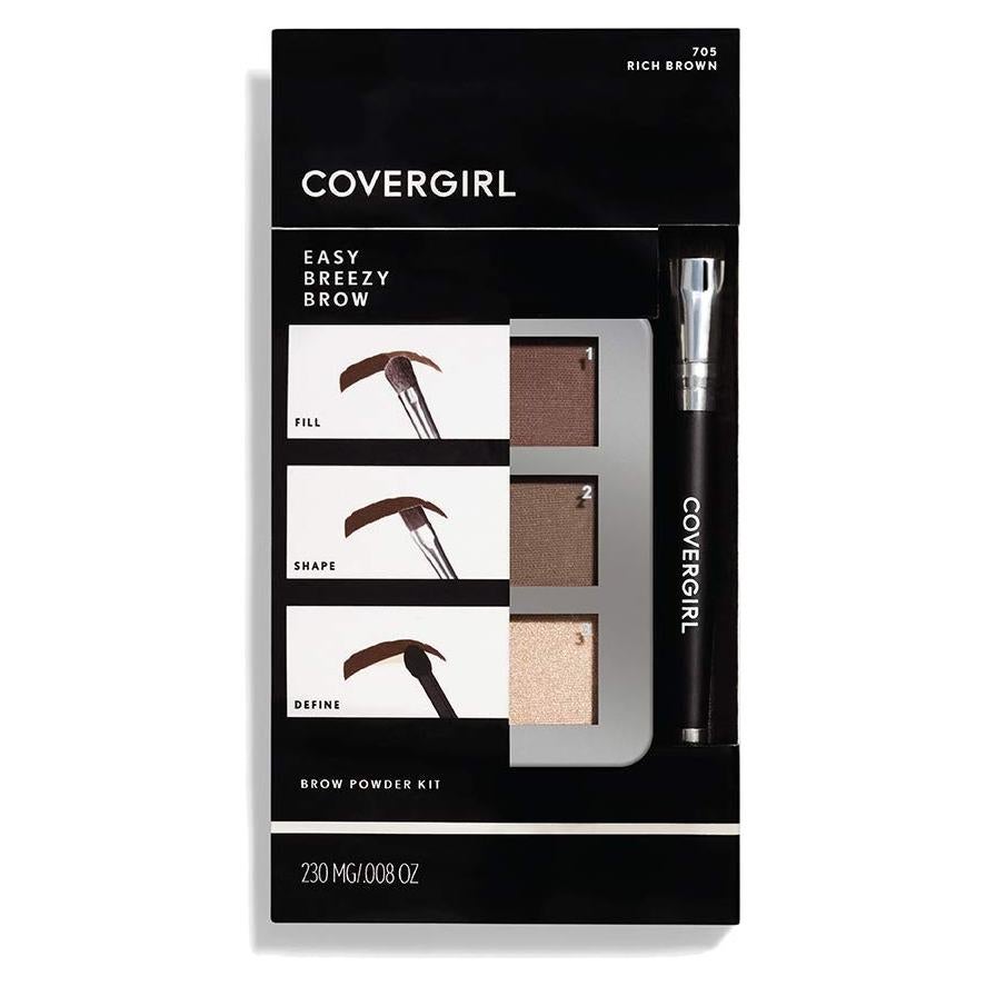 Kit de Polvo para Cejas Covergirl Easy Breezy 3 Tonos
