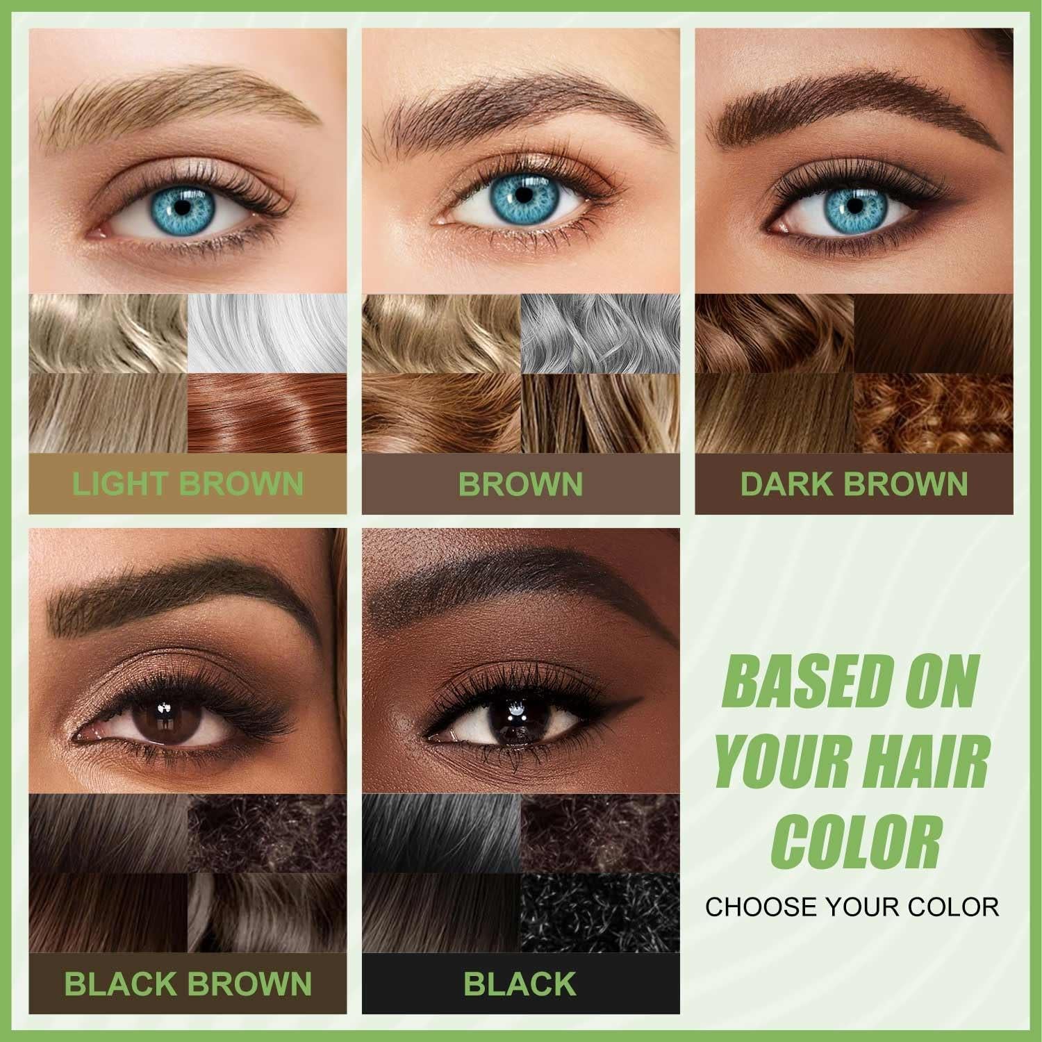 Lápiz de Cejas Microblading Shantou Castaño Medio 4 Puntas