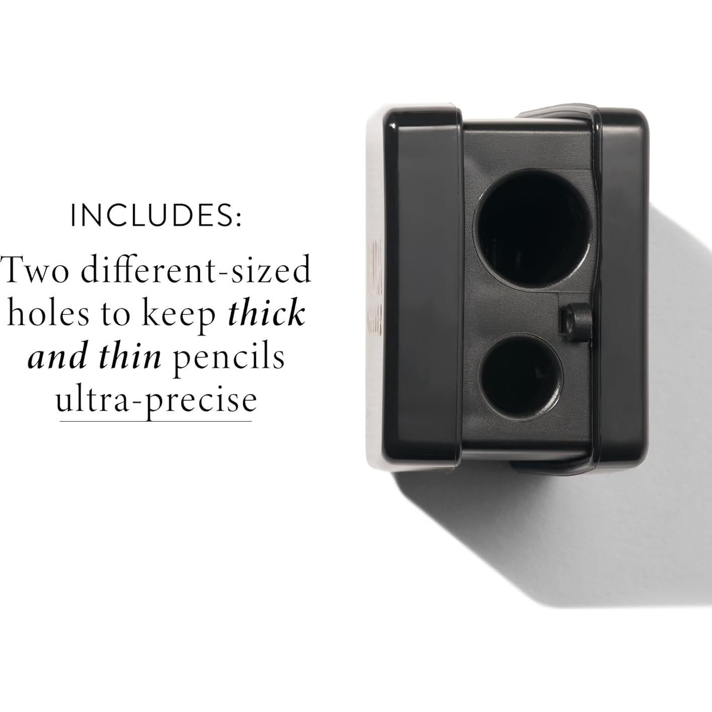 LAURA GELLER NEW YORK Bravo Brows Soft Pencil and Brush, Taupe and Cosmetic Pencil Sharpener