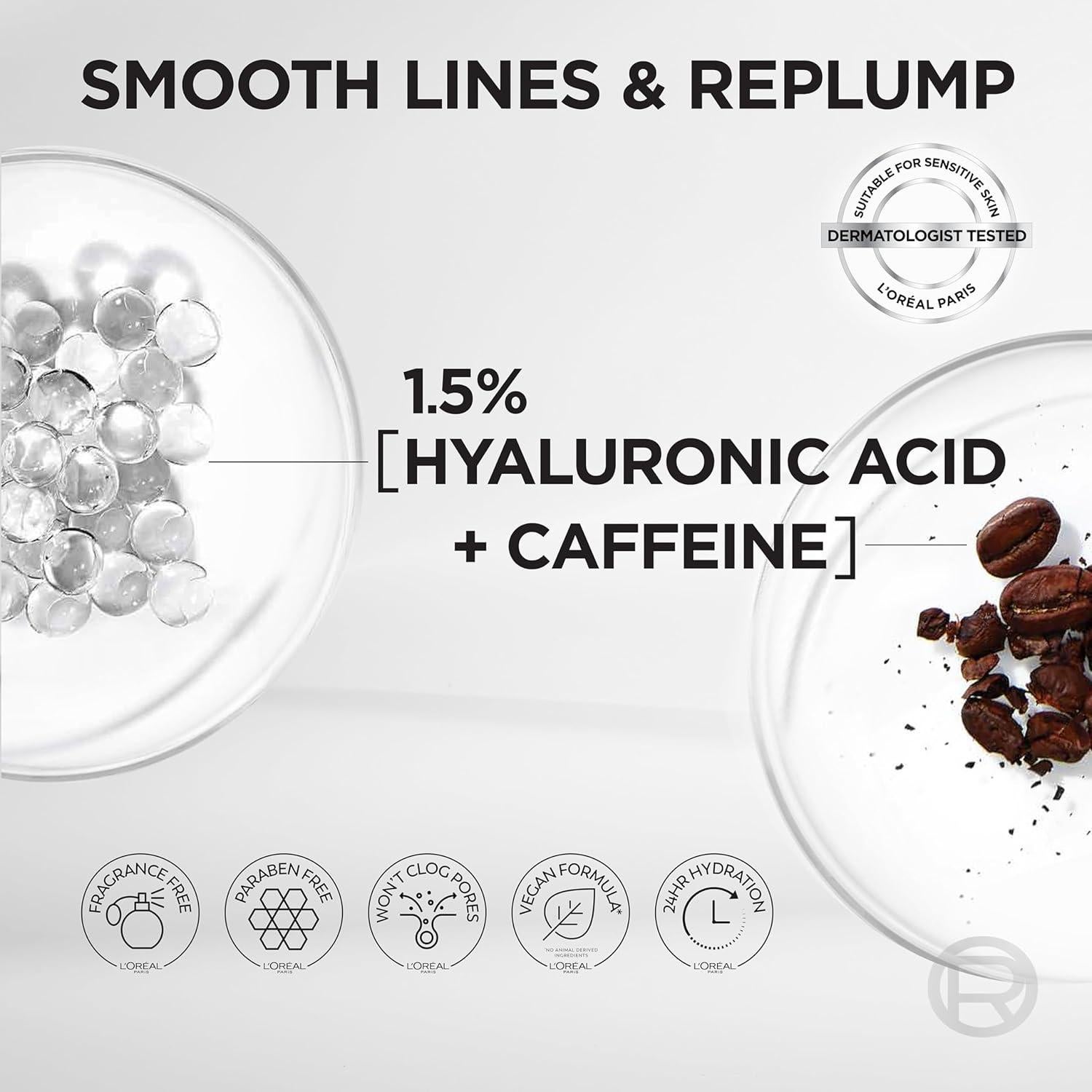 Corrector de Suero Radiante L'Oreal Paris N5 9.4 g Ácido Hialurónico