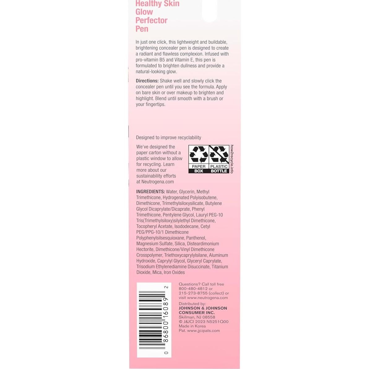 Corrector Líquido Neutrogena Healthy Skin Glow 2.83 g Claro