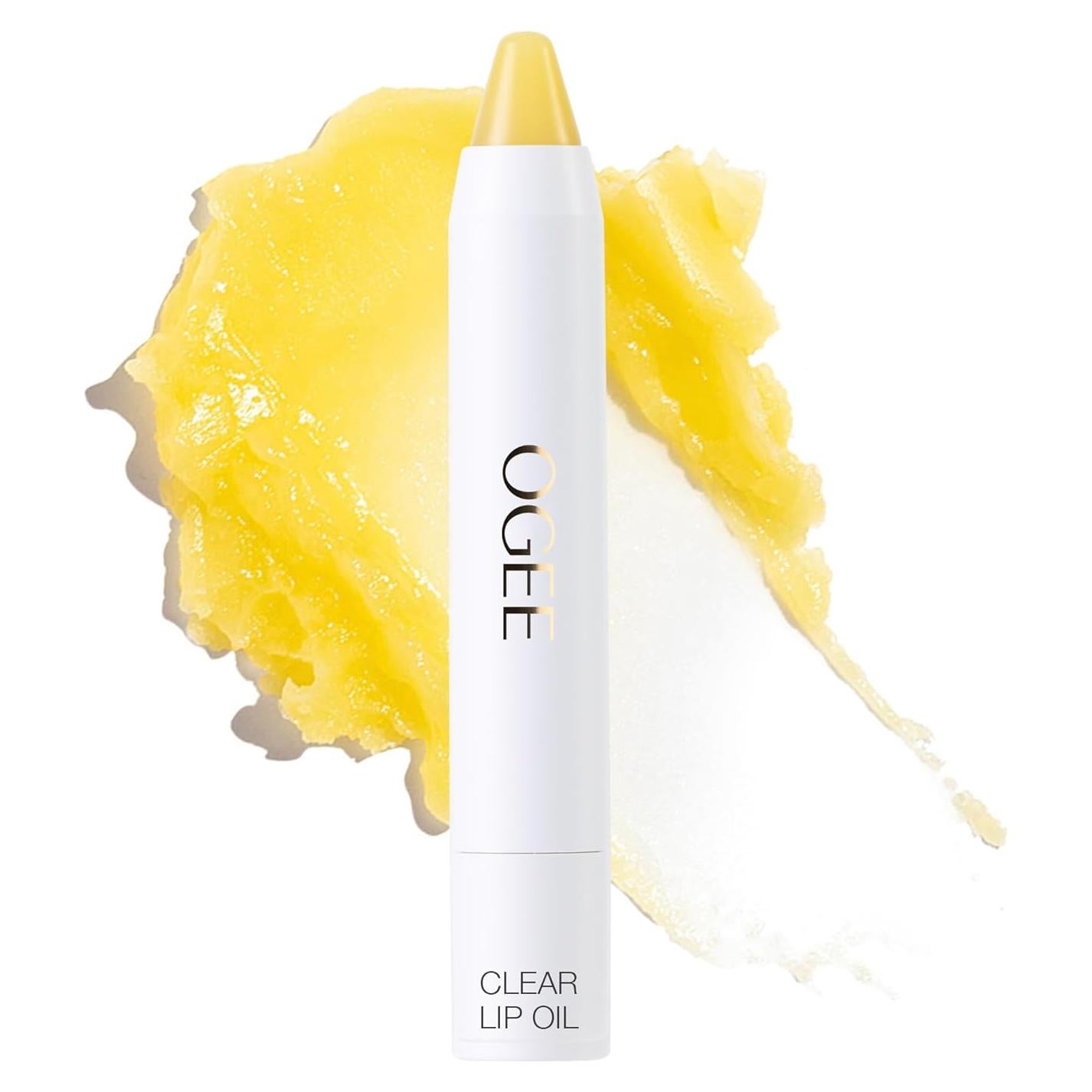 Aceite Labial Ogee Transparente - 100% Orgánico, Hidratante