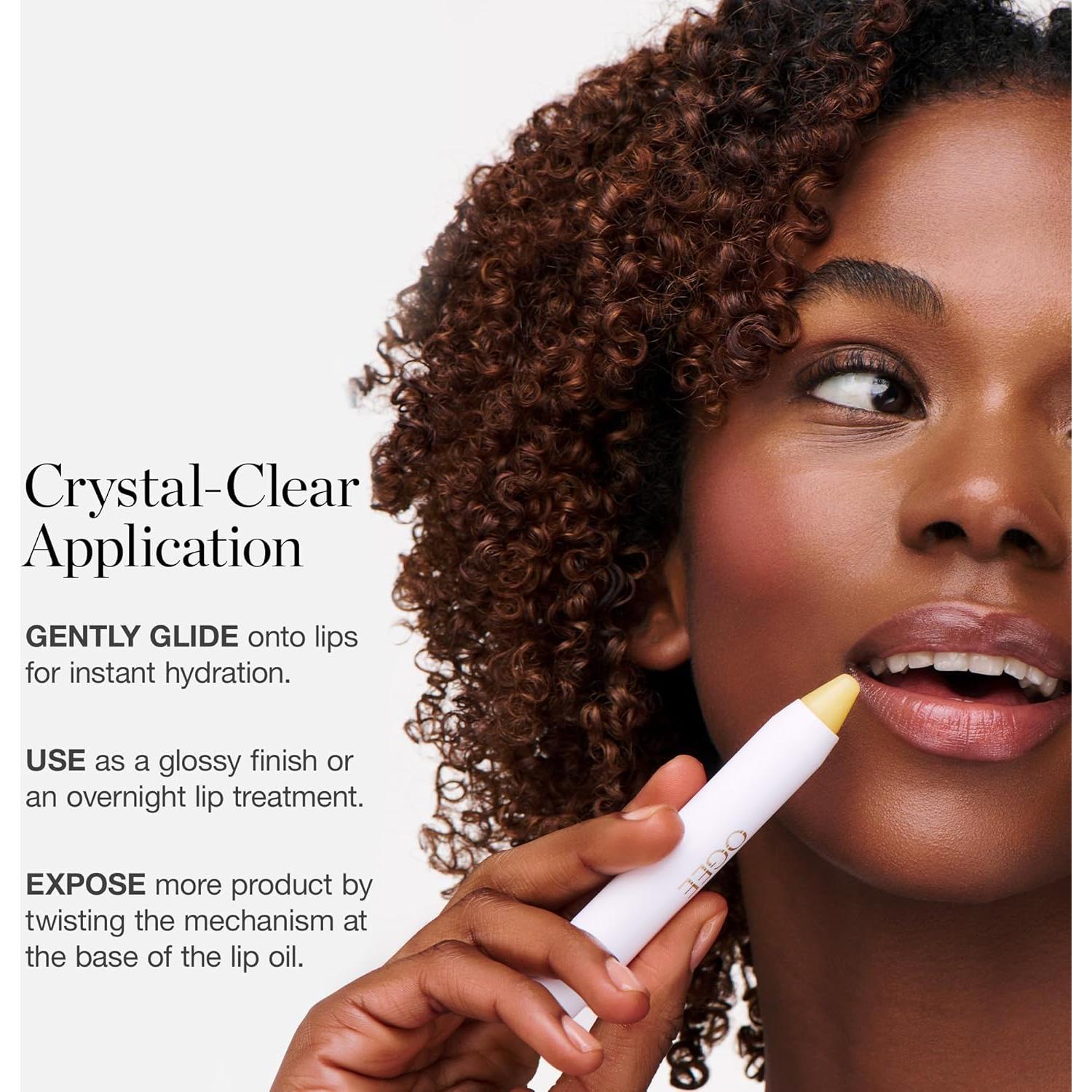 Aceite Labial Ogee Transparente - 100% Orgánico, Hidratante