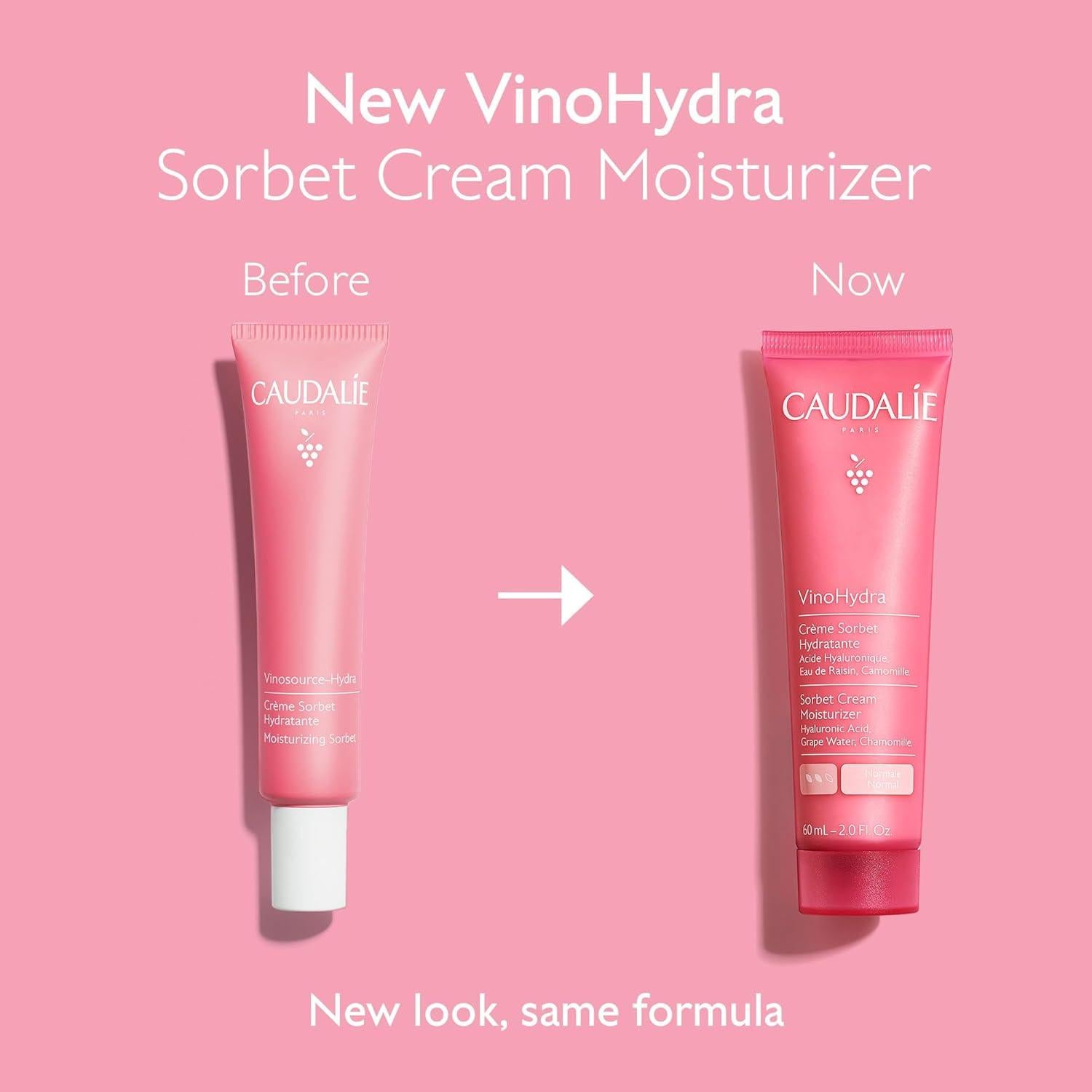 Crema Hidratante Sorbete Caudalie VinoHydra 60 mL Piel Sensible