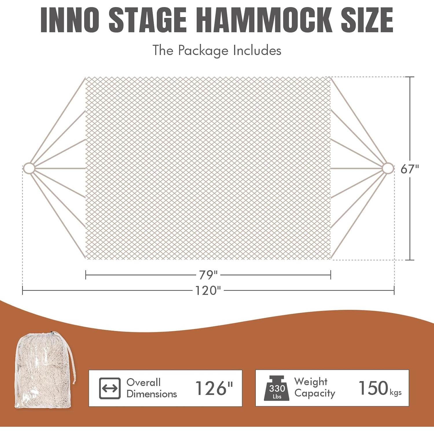 Hamaca Maya Tejida a Mano HappyPicnic Matrimonial 304.8x170.2cm