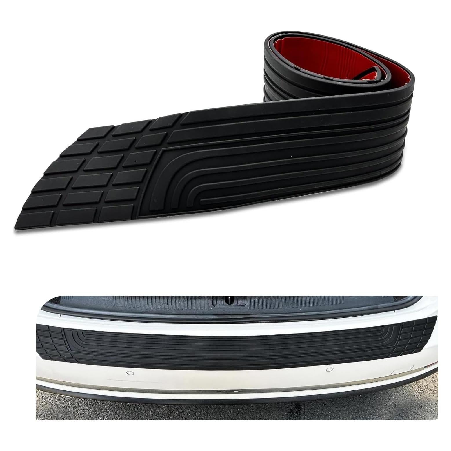 Tira de Parachoques de PVC Flexible Zeathery 104 cm Negra