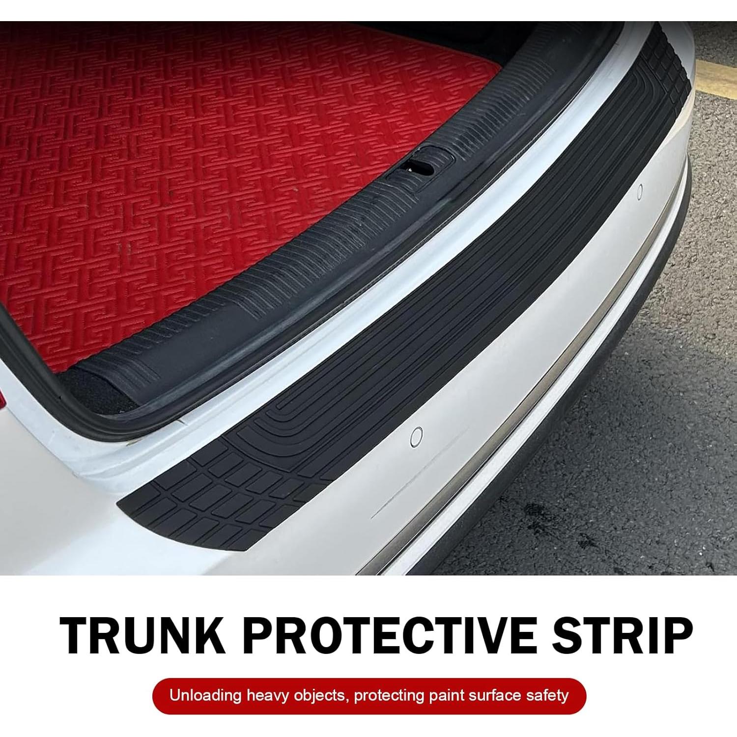 Tira de Parachoques de PVC Flexible Zeathery 104 cm Negra