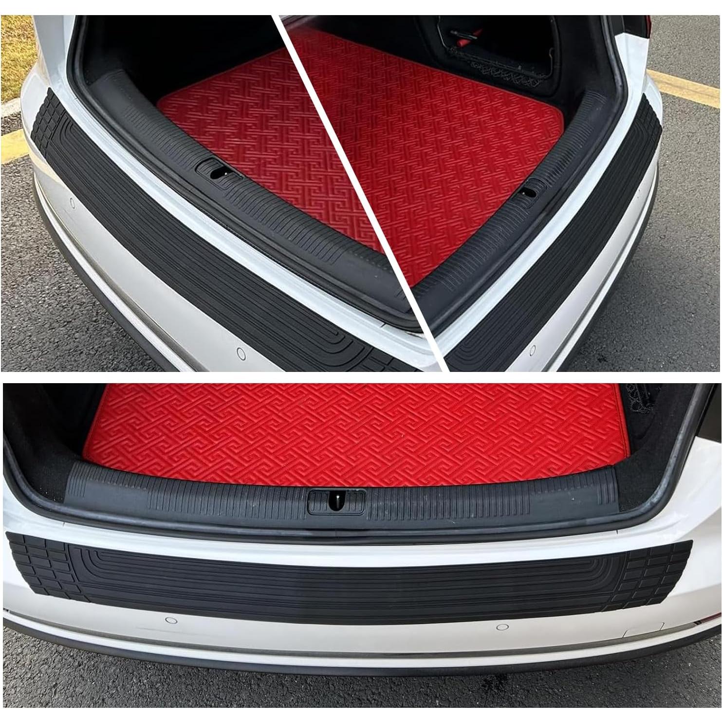 Tira de Parachoques de PVC Flexible Zeathery 104 cm Negra