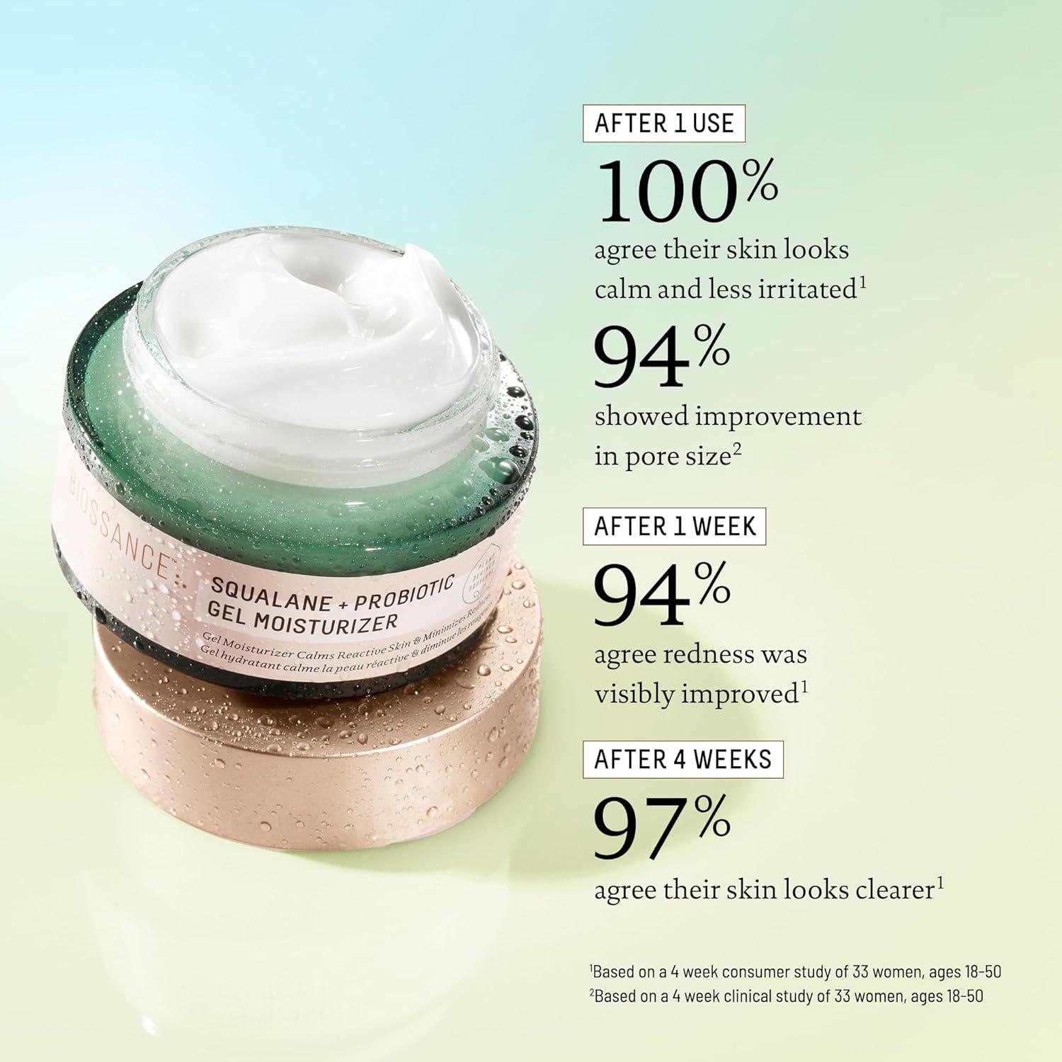 Gel Hidratante Facial Biossance Squalano 47.9 g - Piel Grasa