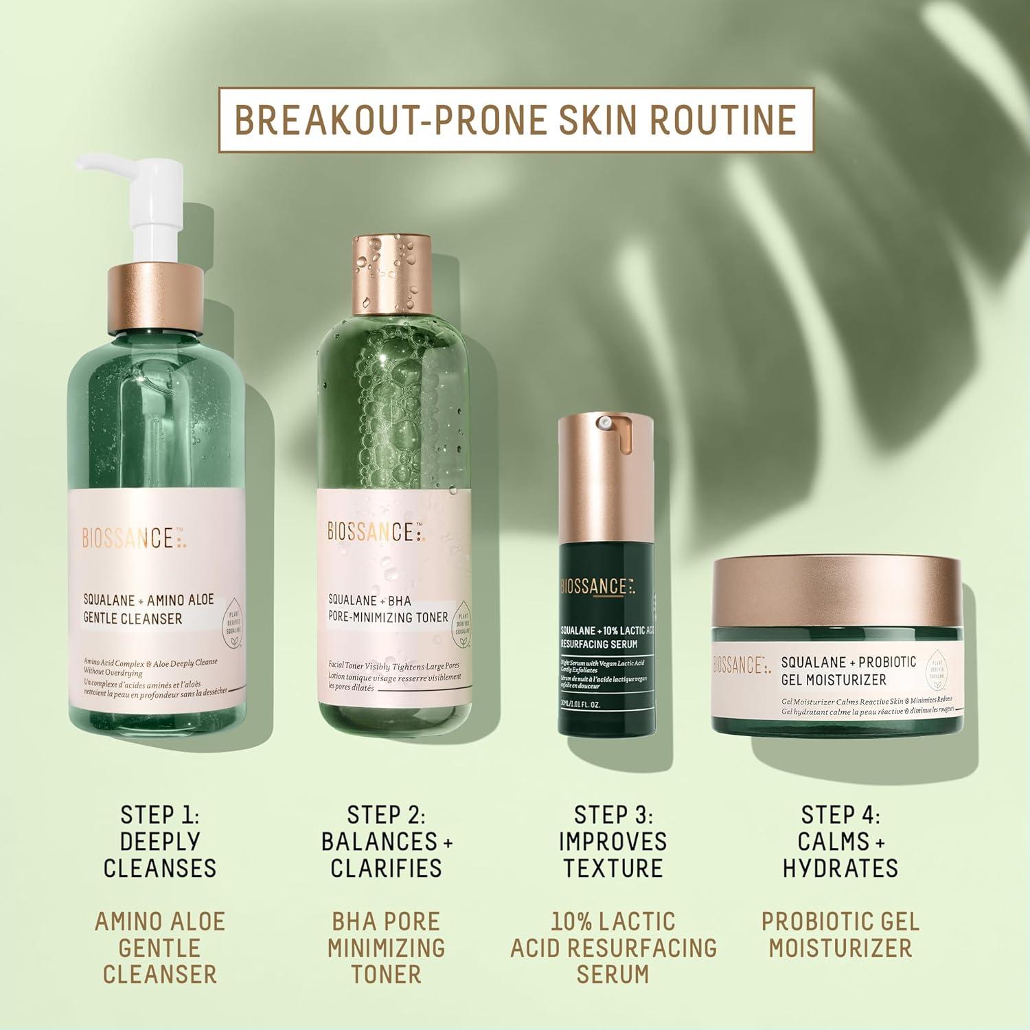 Gel Hidratante Facial Biossance Squalano 47.9 g - Piel Grasa