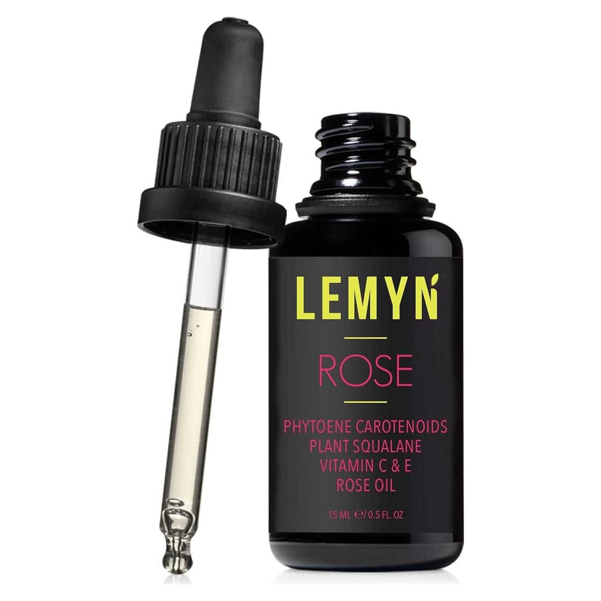 Aceite Facial de Rosa Lemyn Organics 15ml - Hidratante y Reafirmante