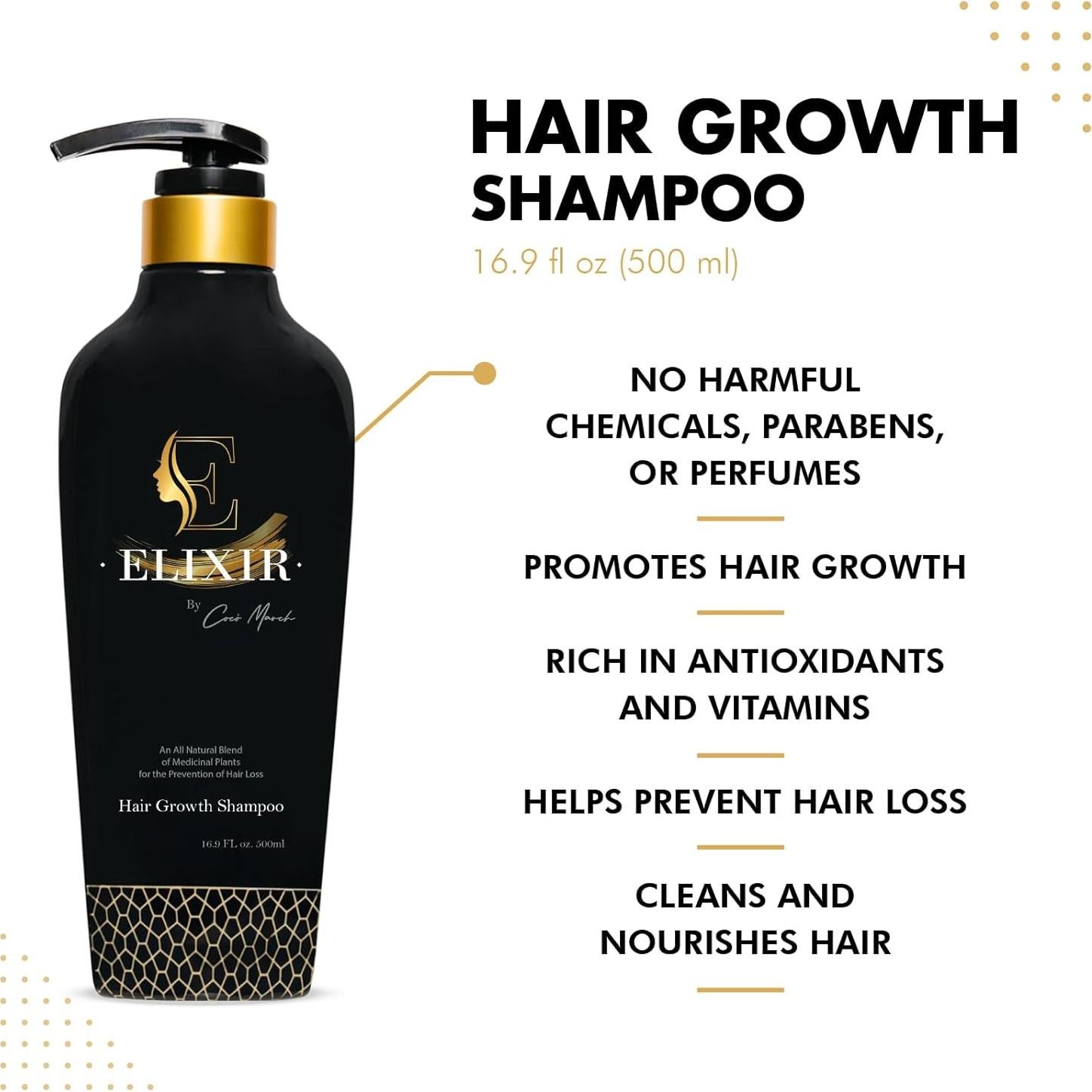 Champú Herbal Coco March 500 ml - Crecimiento y Fortalecimiento Cabello