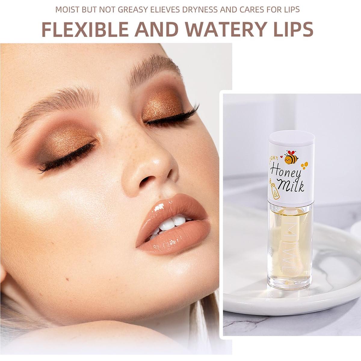 Juego de 2 Aceites de Labios Hidratantes Tiejdhr - Brillo No Pegajoso