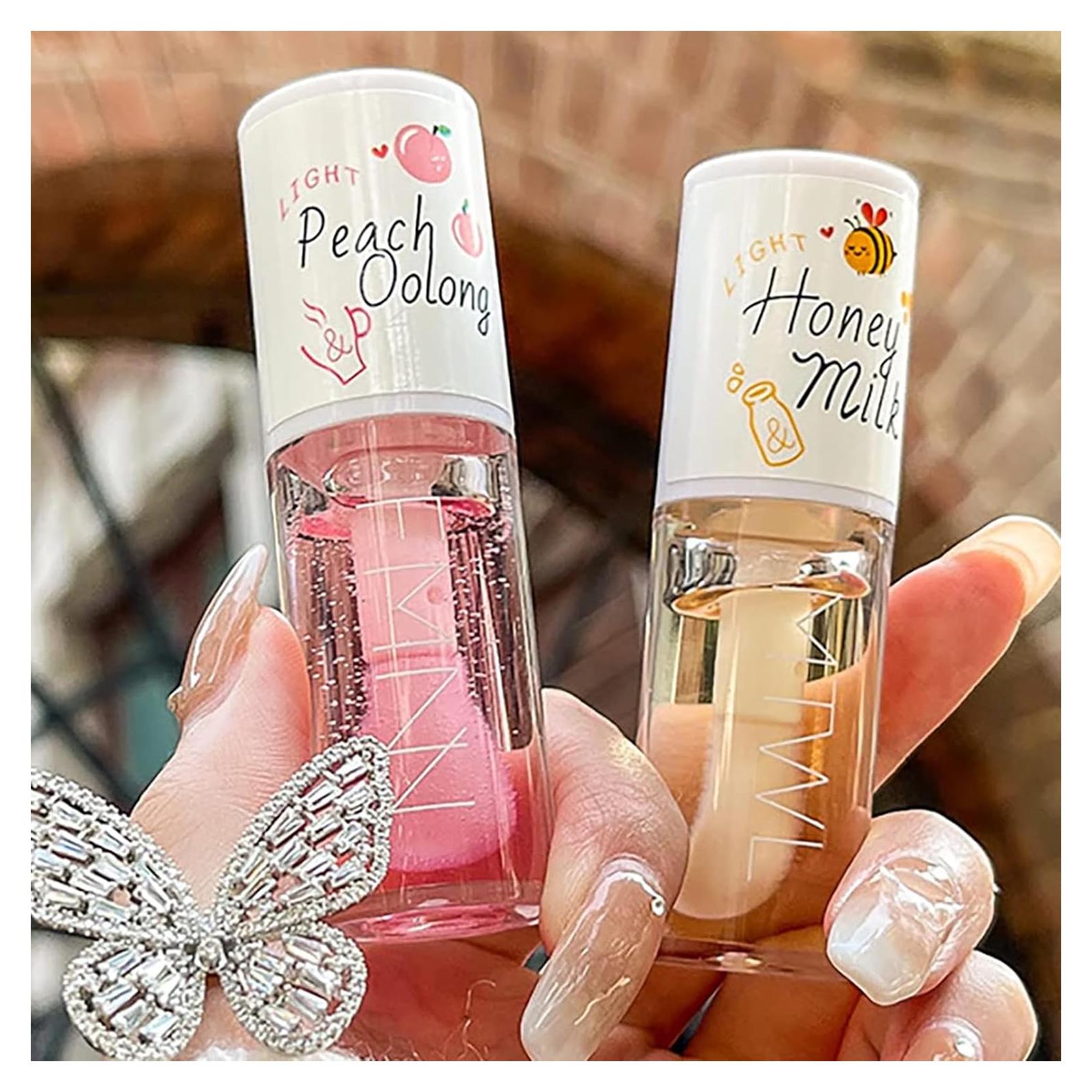 Aceite de Labios Hidratante Loobexery 2 Pcs Gel Brillo 59g