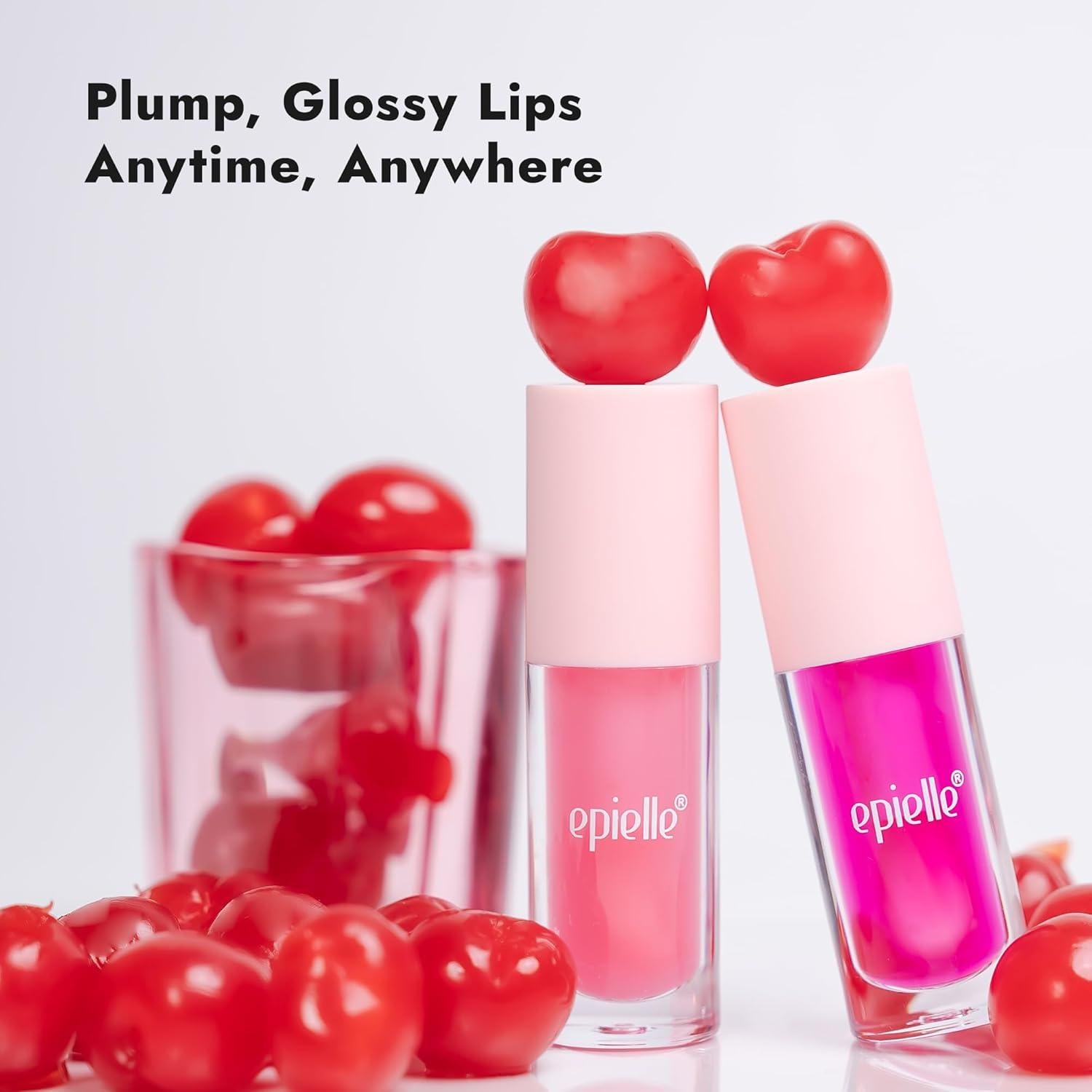 Epielle Aceite Brillo Labial Dúo 2 x 6.3 ml - Berry & Pink